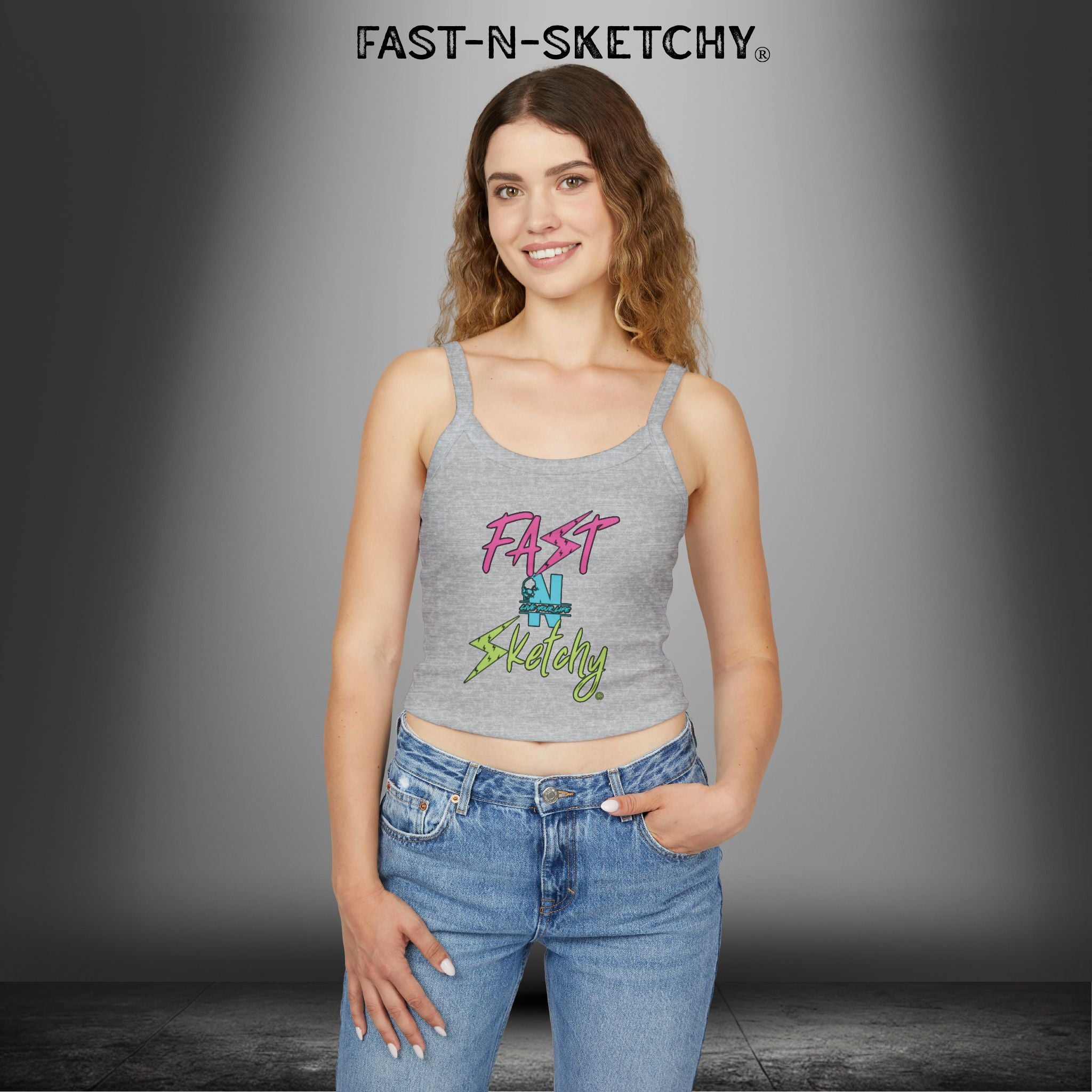 FAST-N-SKETCHY®: Spaghetti Strap Tank Top
