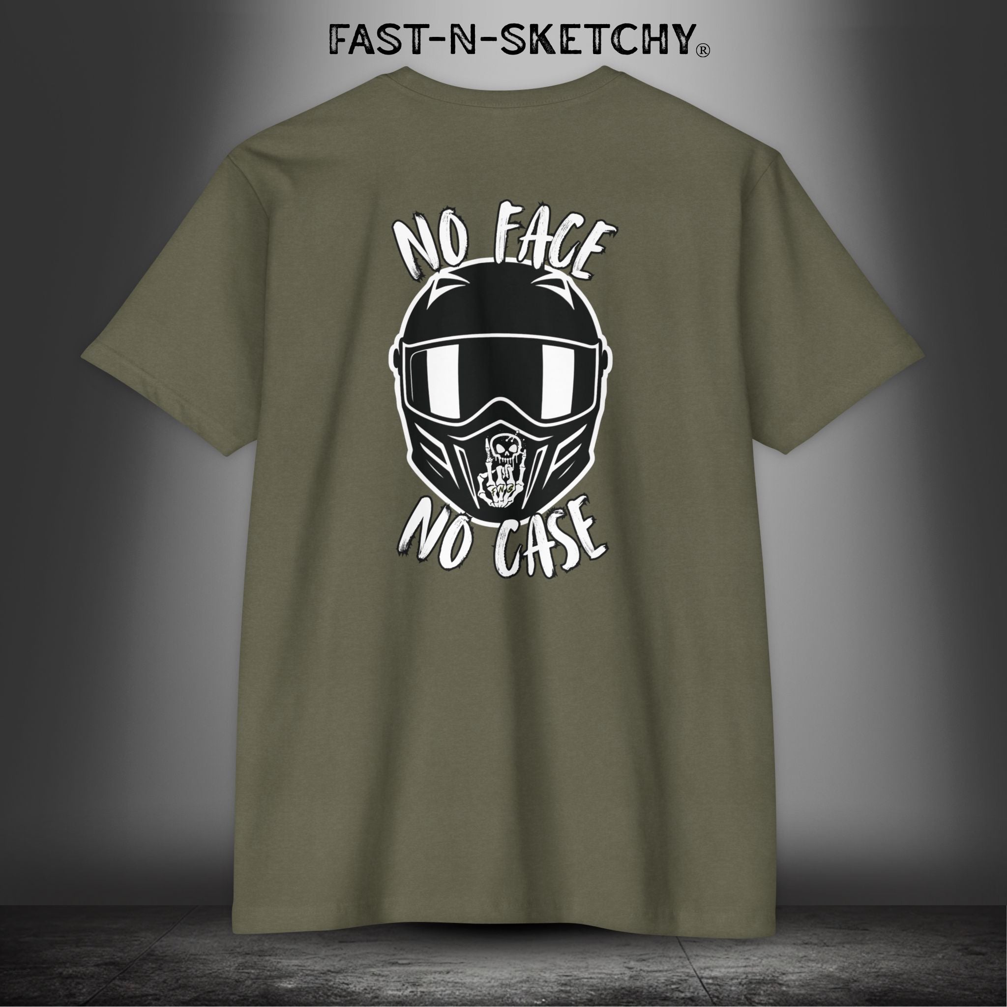 No Face, No Case: FAST-N-SKETCHY - T-Shirt