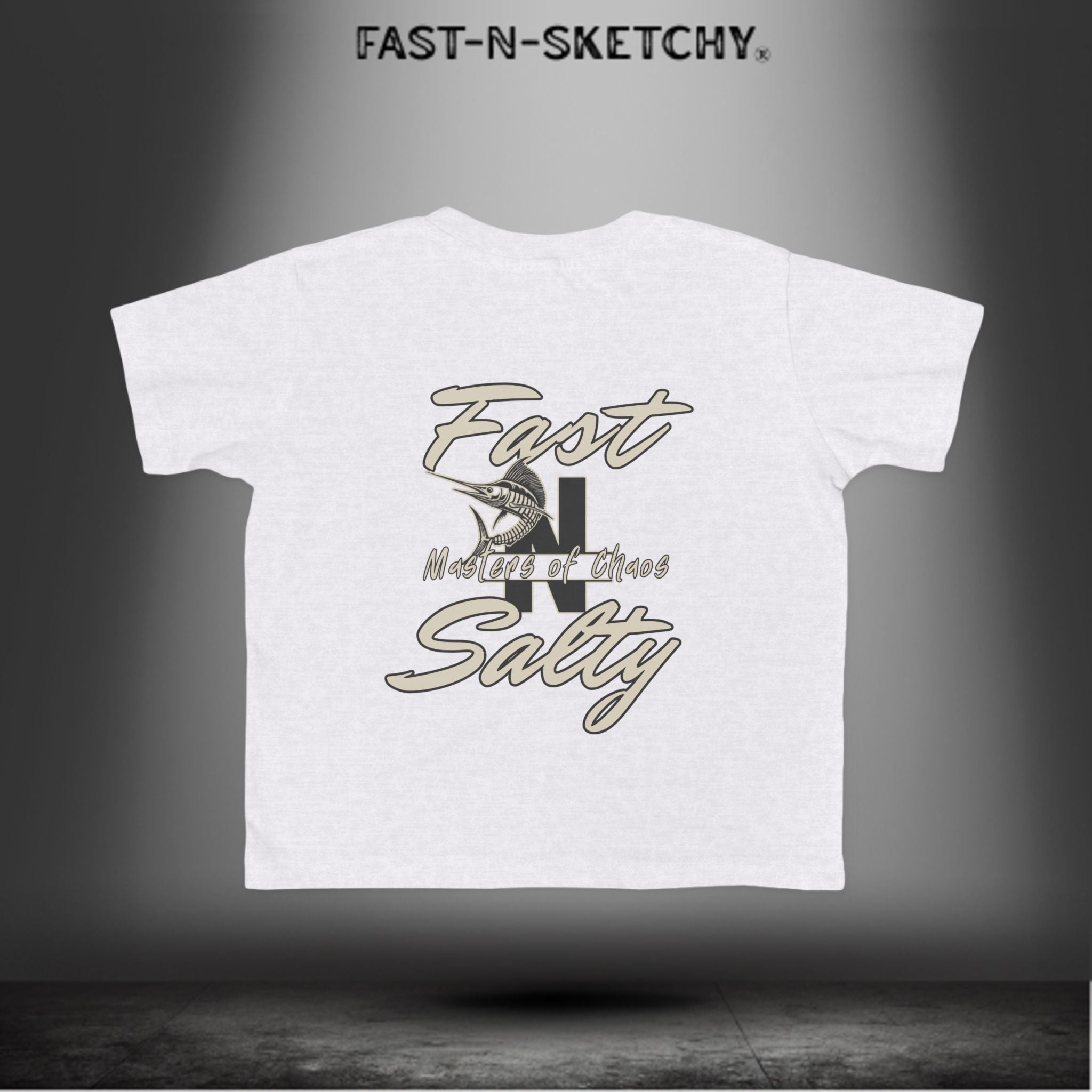 FAST-N-SALTY™ Catch Me If You Can – Marlin Toddler Tee | Fast Fins and Faster Feet.