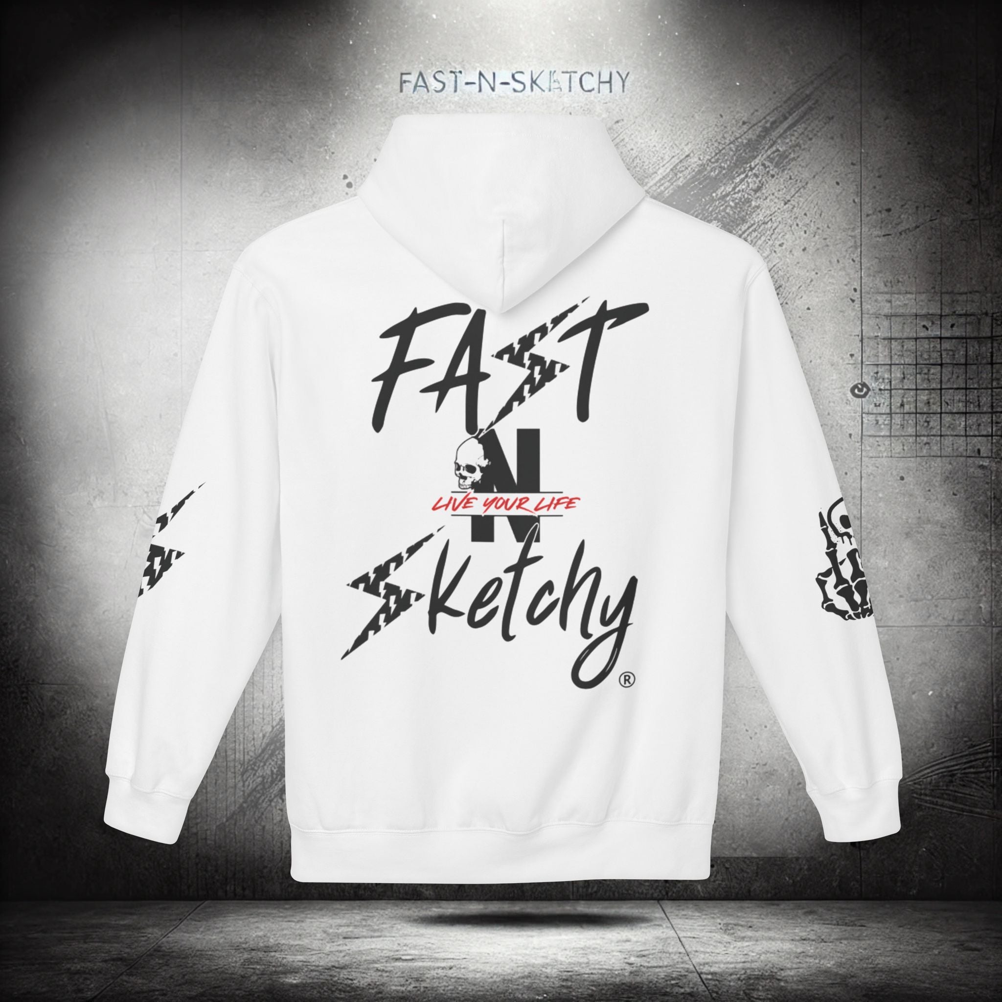 FAST-N-SKETCHY®: Fleece Hoodie 80/20 Blend (Light Colors)