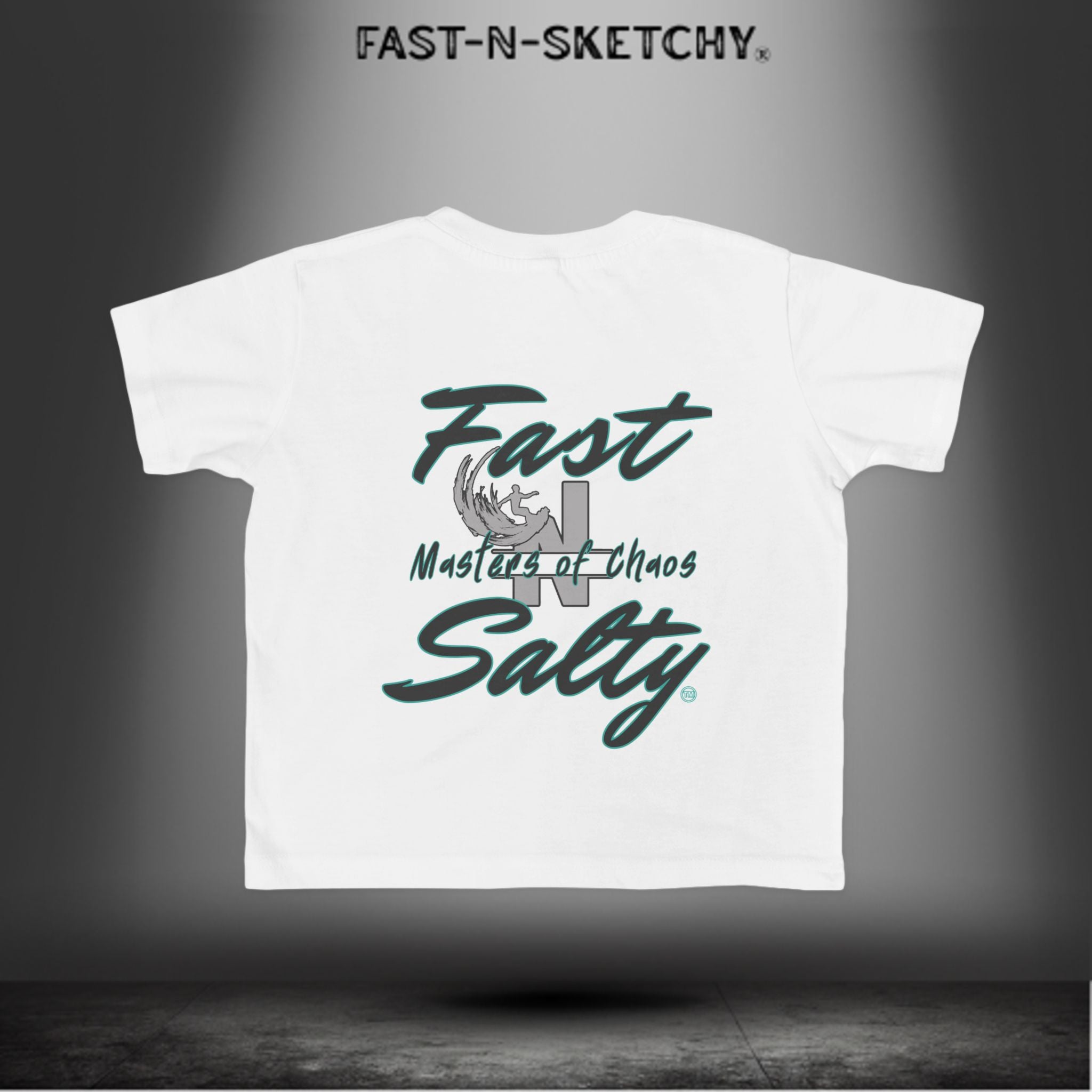 FAST-N-SALTY™ Little Ripper – Surfer Toddler Tee | Wipeouts Welcome. Attitude Required.