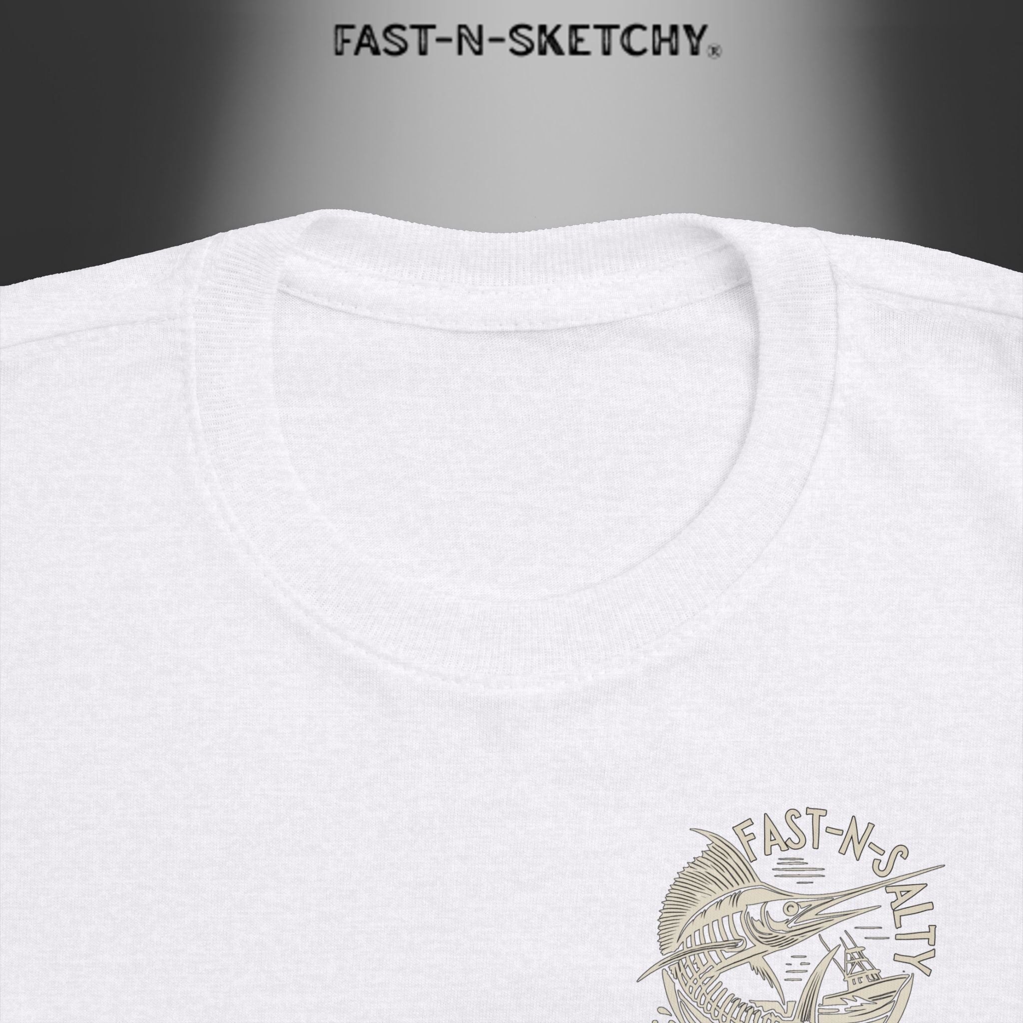 FAST-N-SALTY™ Catch Me If You Can – Marlin Toddler Tee | Fast Fins and Faster Feet.