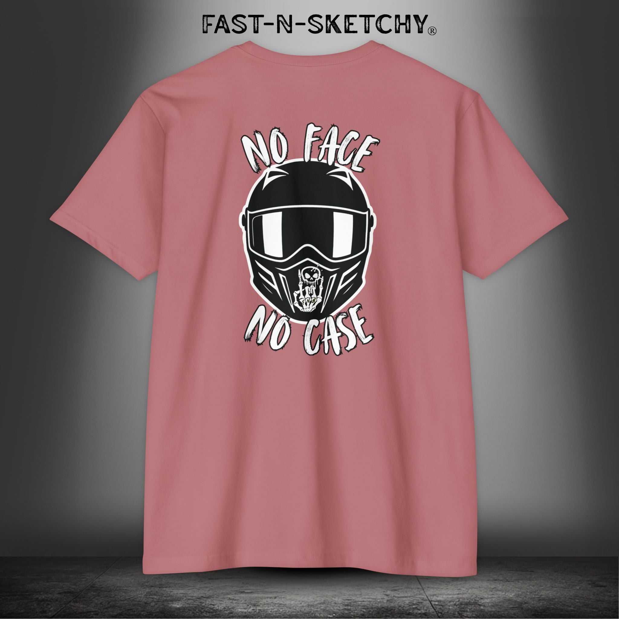 No Face, No Case: Biker Edition Premium Fitted Tee (Colors)