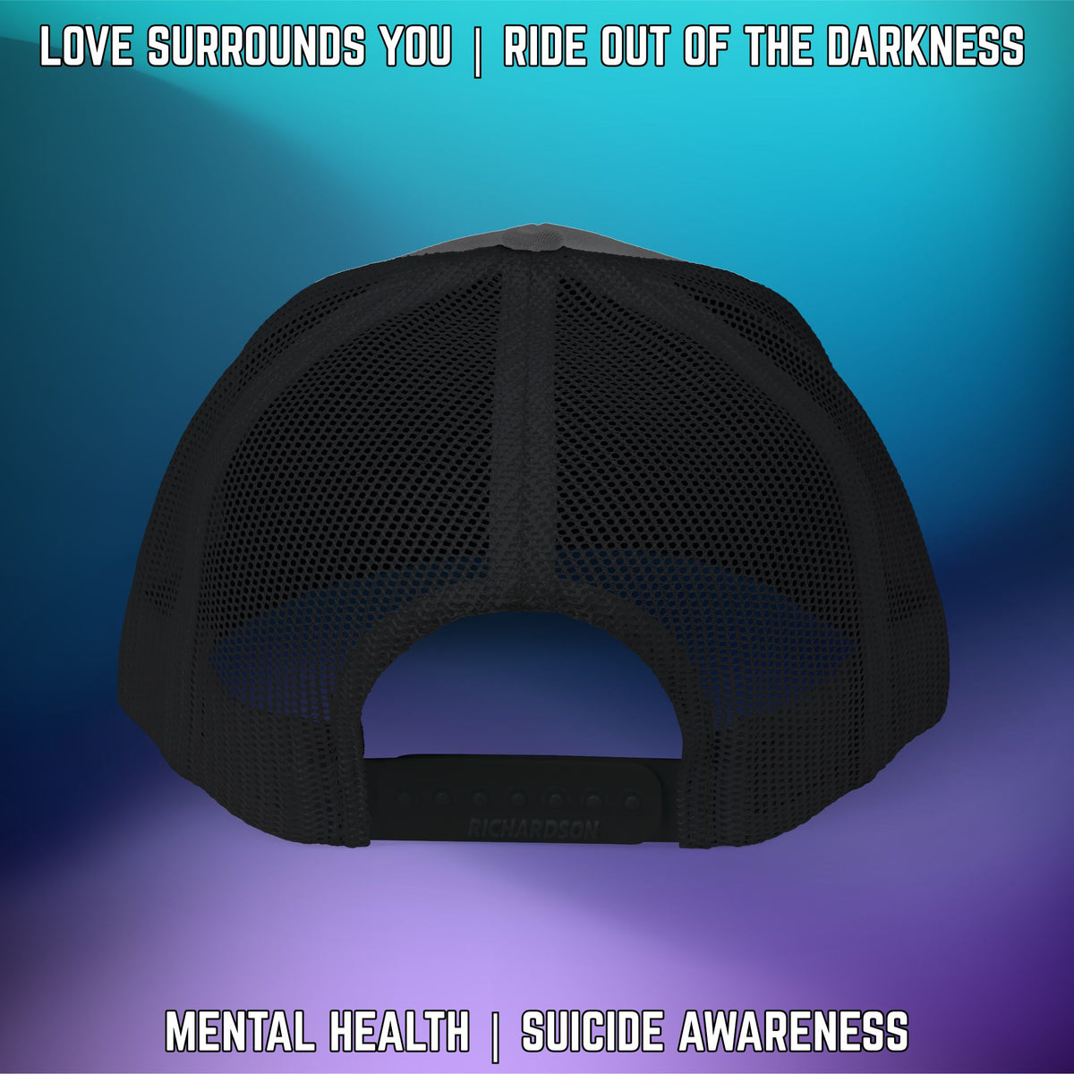 Ride Out of the Darkness Suicide Awareness Richardson Trucker Cap - LSY