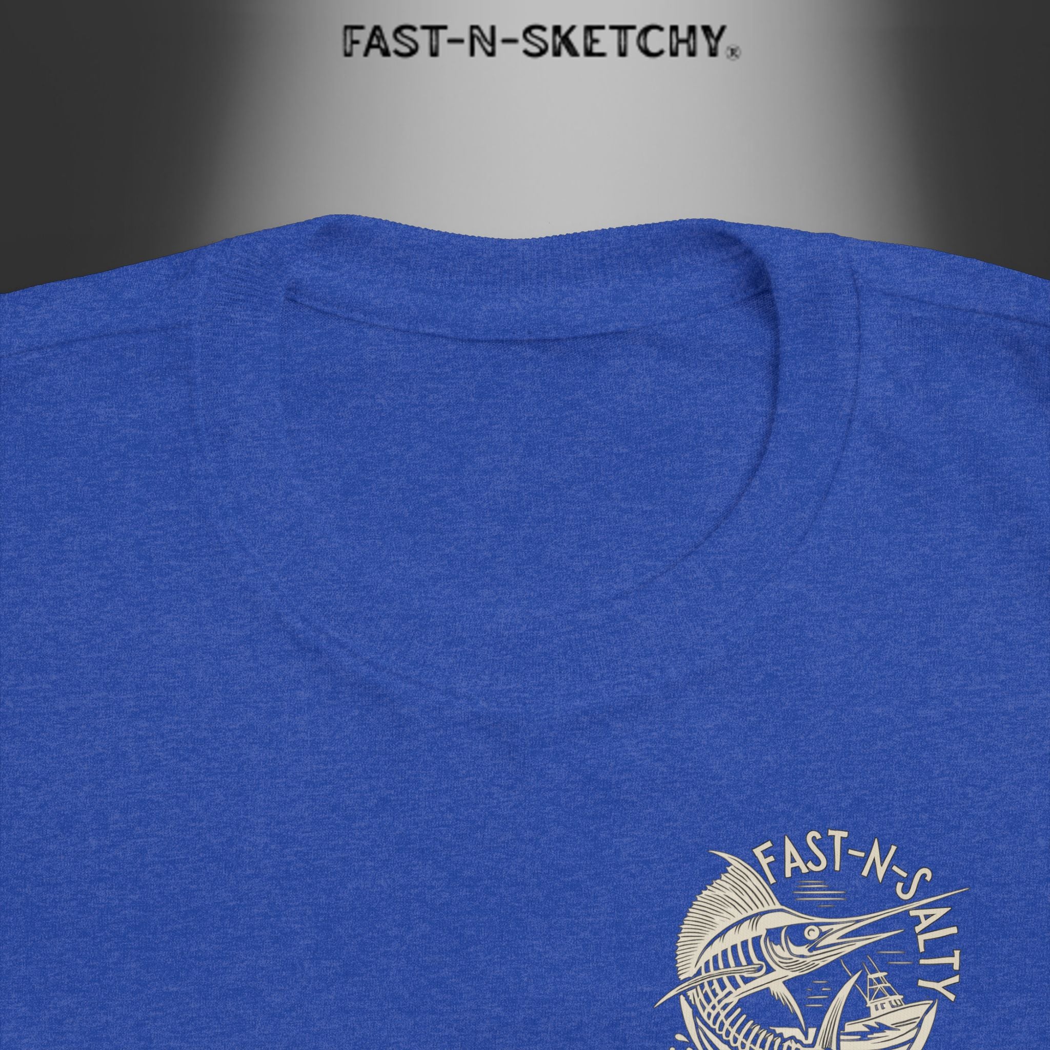 FAST-N-SALTY™ Catch Me If You Can – Marlin Toddler Tee | Fast Fins and Faster Feet.