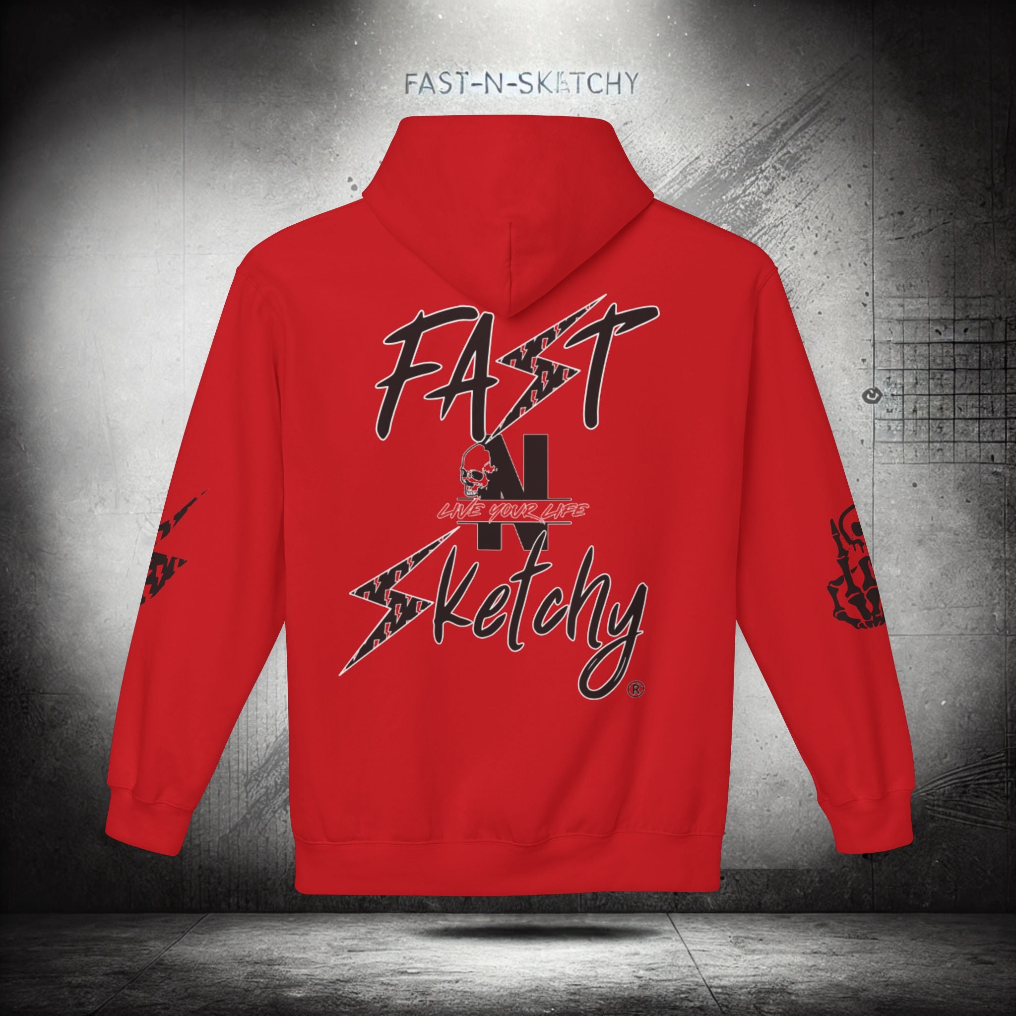 FAST-N-SKETCHY®: Fleece Hoodie 80/20 Blend (Light Colors)