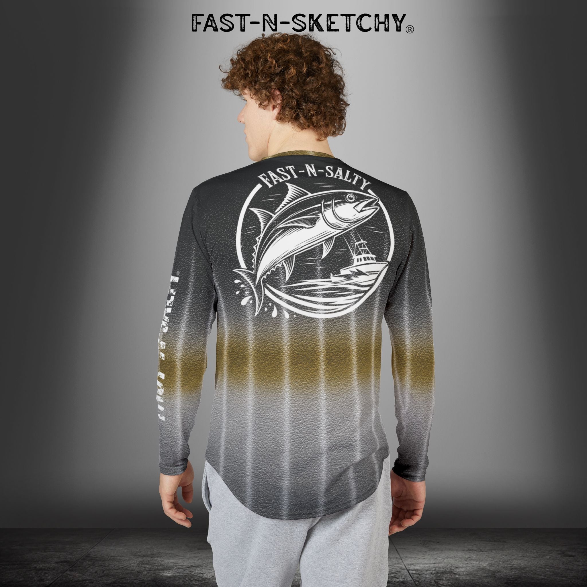 Blackfin Tuna Camo Fast-N-Salty UV Protection Long Sleeve Shirt