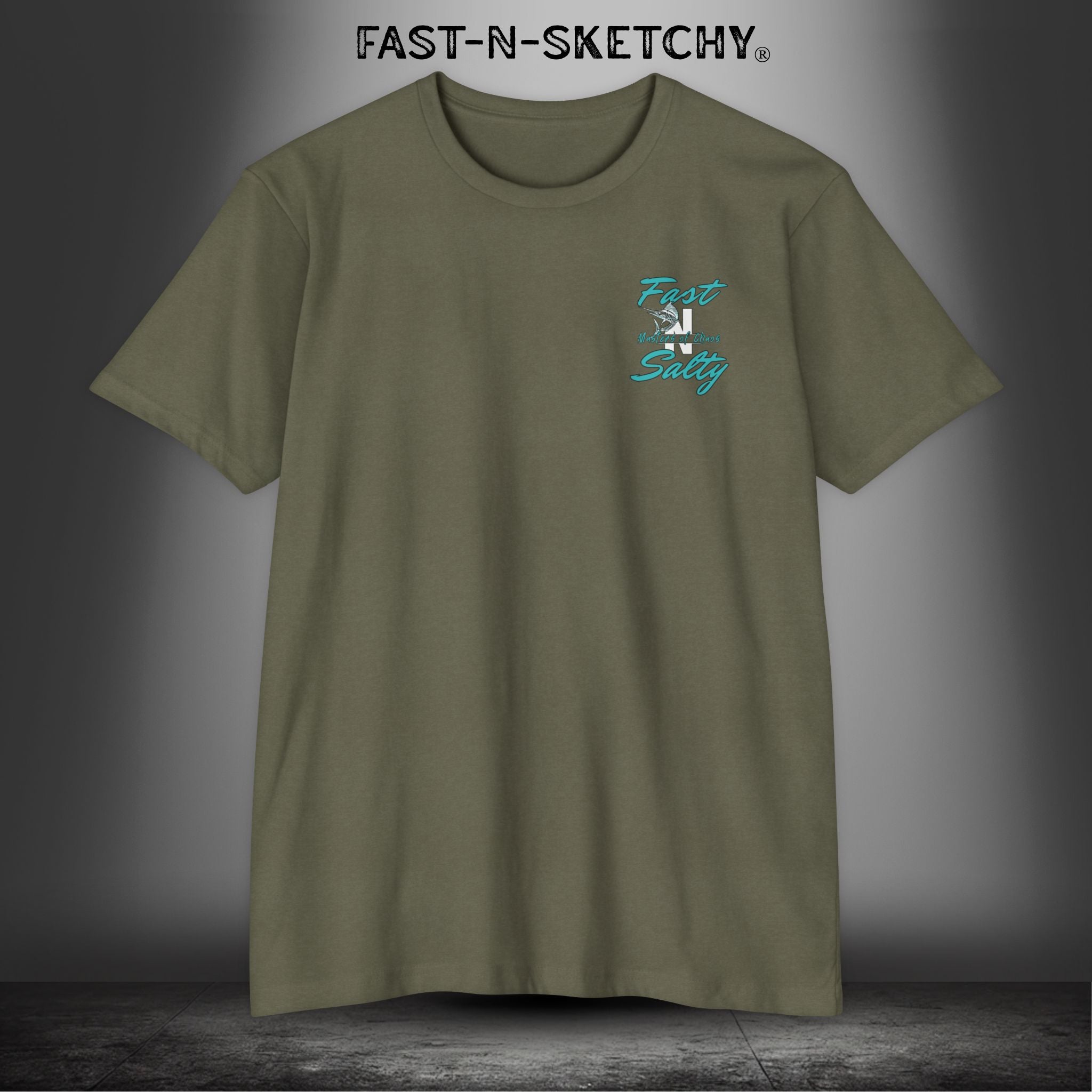 Fast-n-Salty Circle Logo - T-Shirt Next Level 6210