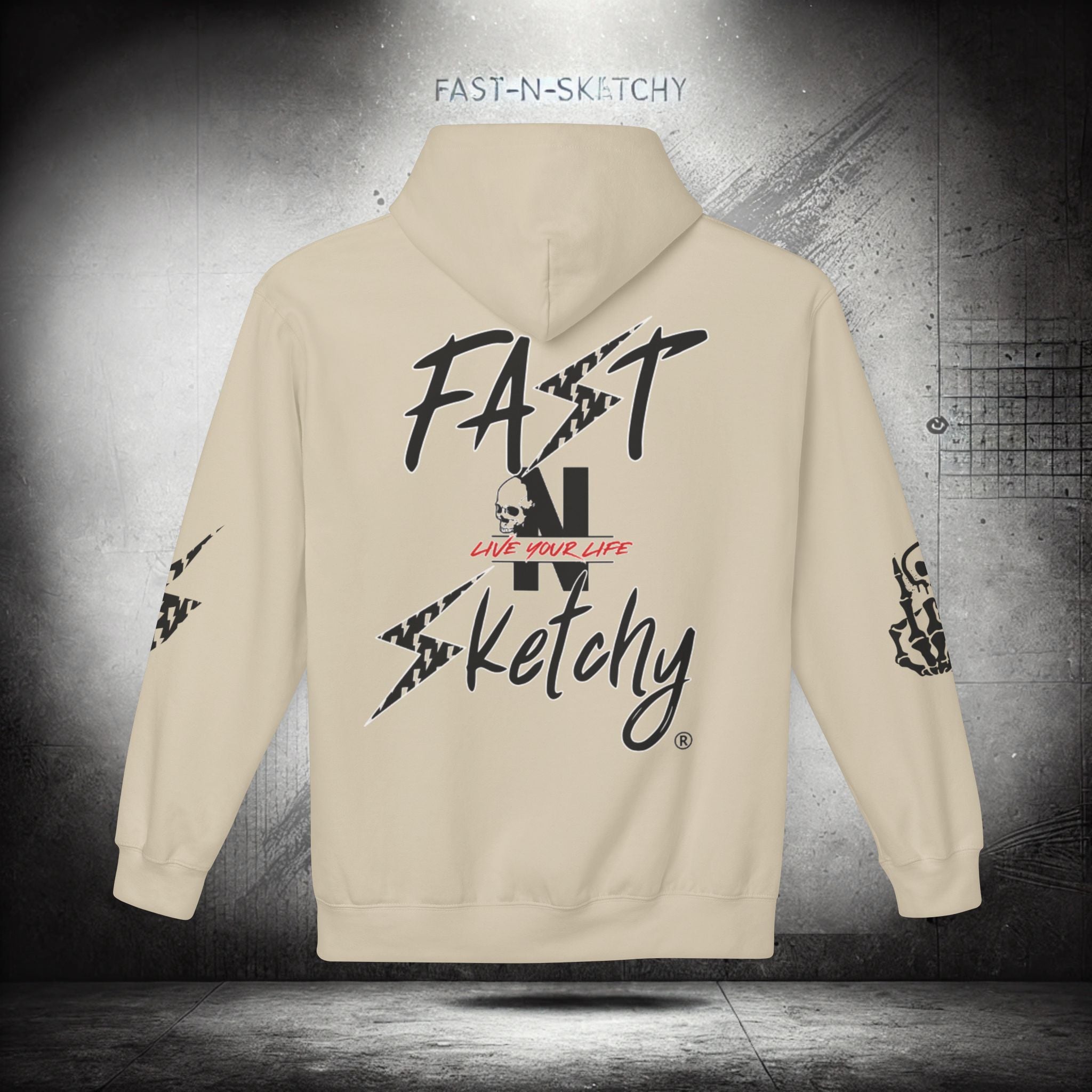 FAST-N-SKETCHY®: Fleece Hoodie 80/20 Blend (Light Colors)