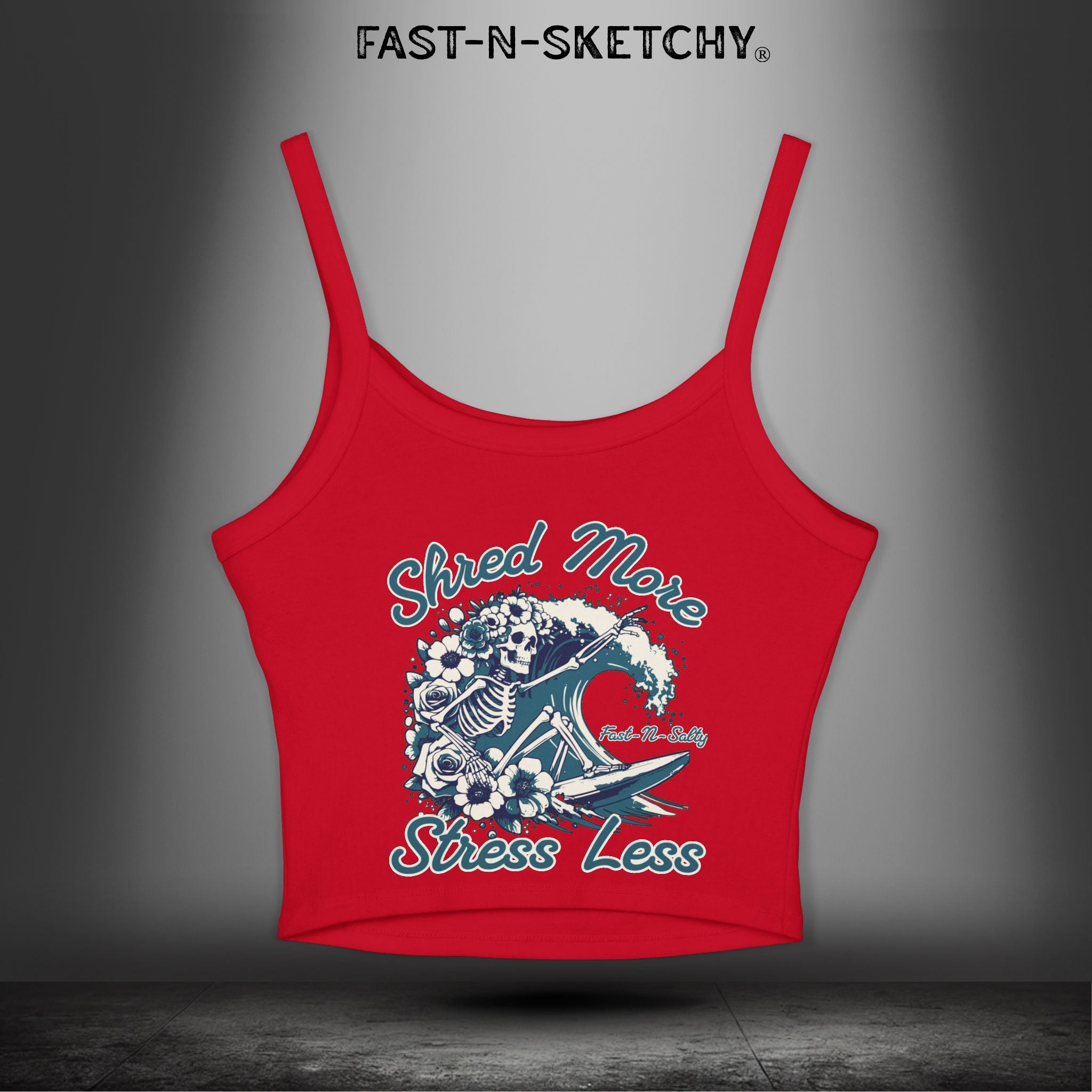 SHRED MORE & STRESS LESS: Tank Top Crop