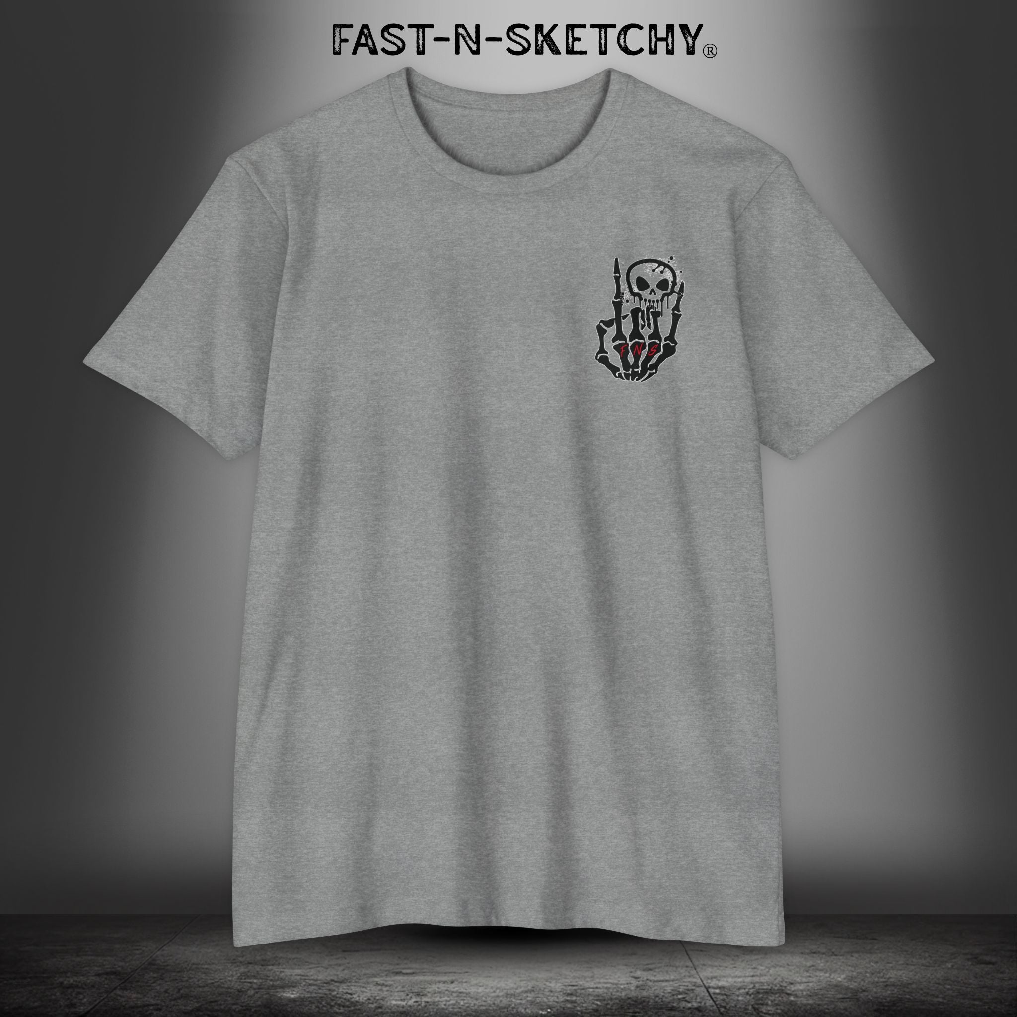 FAST-N-SKETCHY - T-shirt Classic Fit Crewneck - Next Level 6210 (Light Colors)