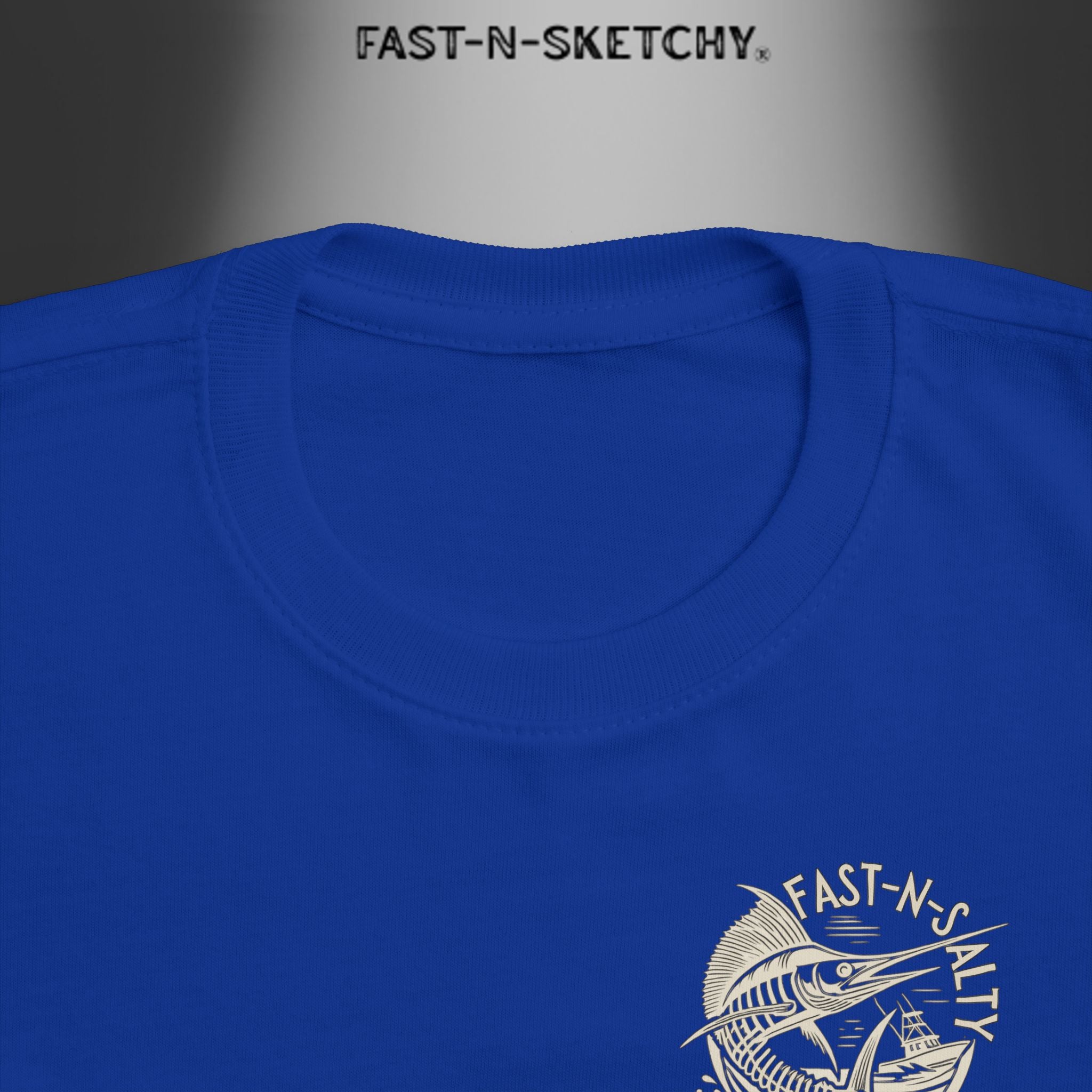 FAST-N-SALTY™ Catch Me If You Can – Marlin Toddler Tee | Fast Fins and Faster Feet.