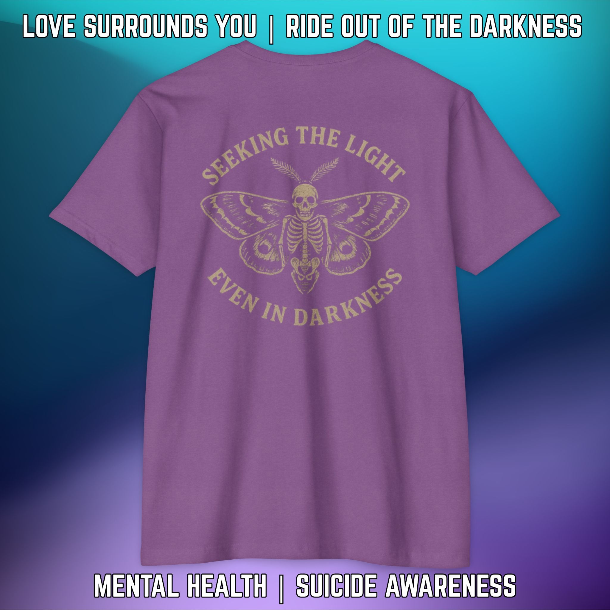 Seeking the Light, Even in Darkness - T-Shirt Next Level 6210 - LSY