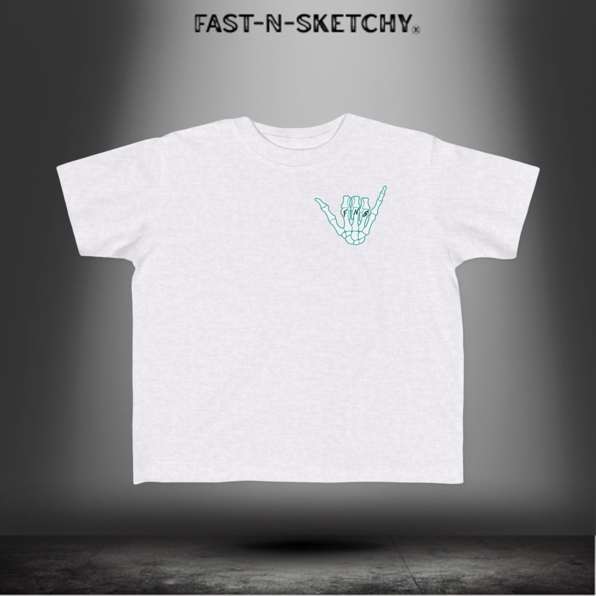FAST-N-SALTY™ Salty & Sketchy – Toddler Tee | Saltwater in the Veins. Mischief in the Soul.