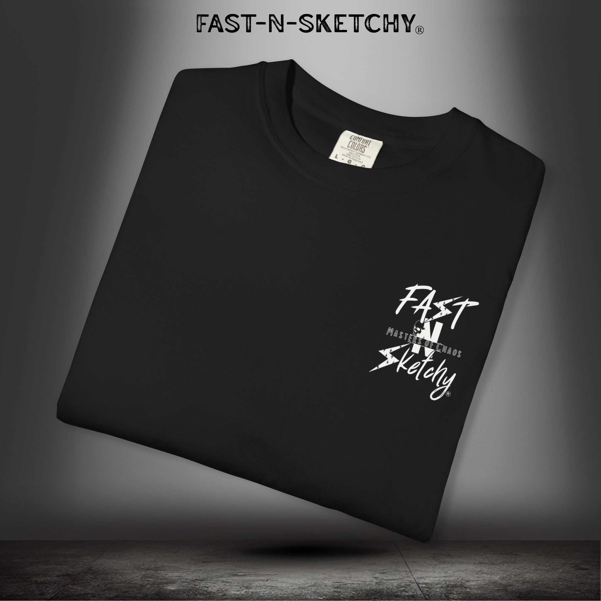 No Face, No Case: FAST-N-SKETCHY - T-Shirt up to 4XL (Multiple Colors)
