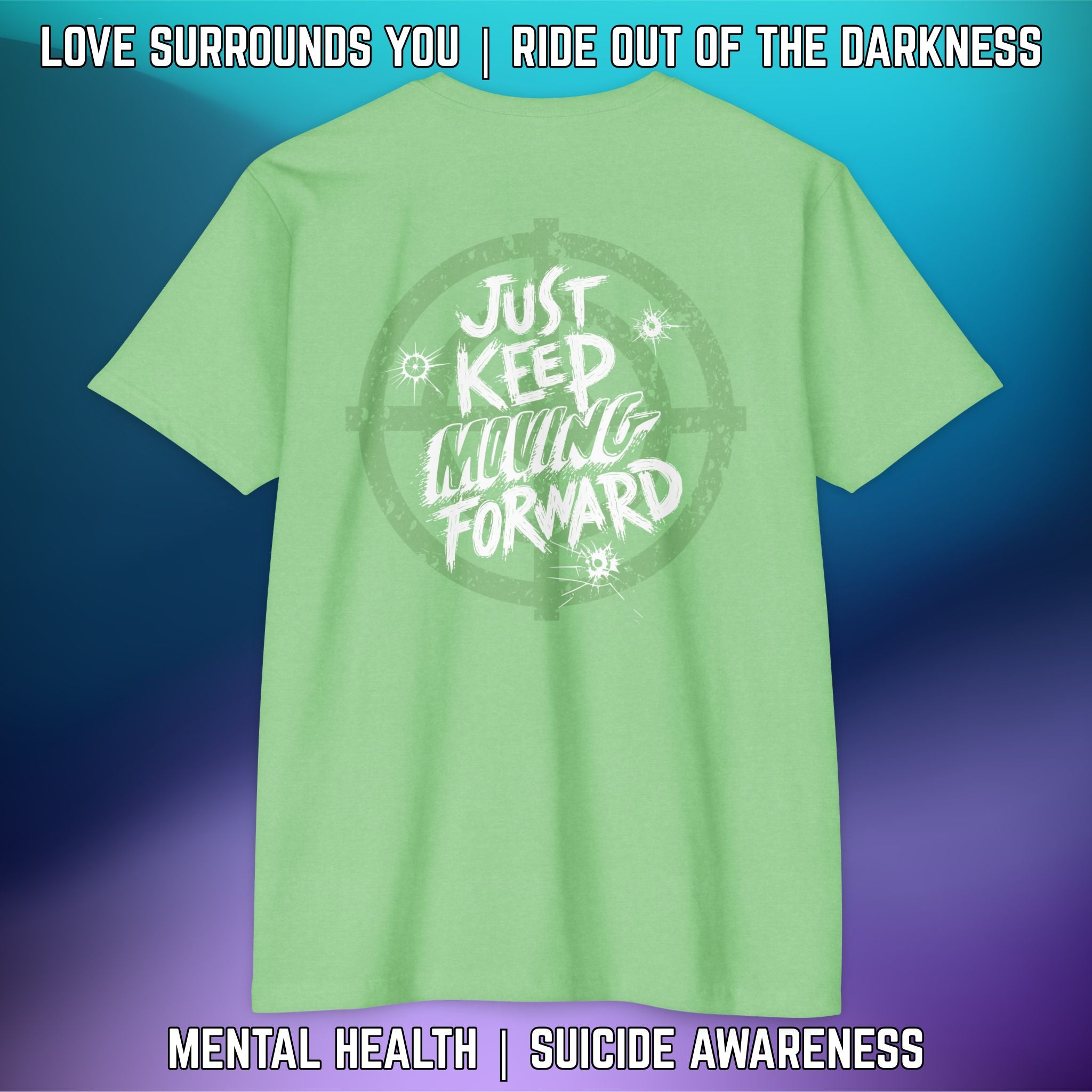 JUST KEEP MOVING FORWARD: T-Shirt Next Level 6210 - LSY