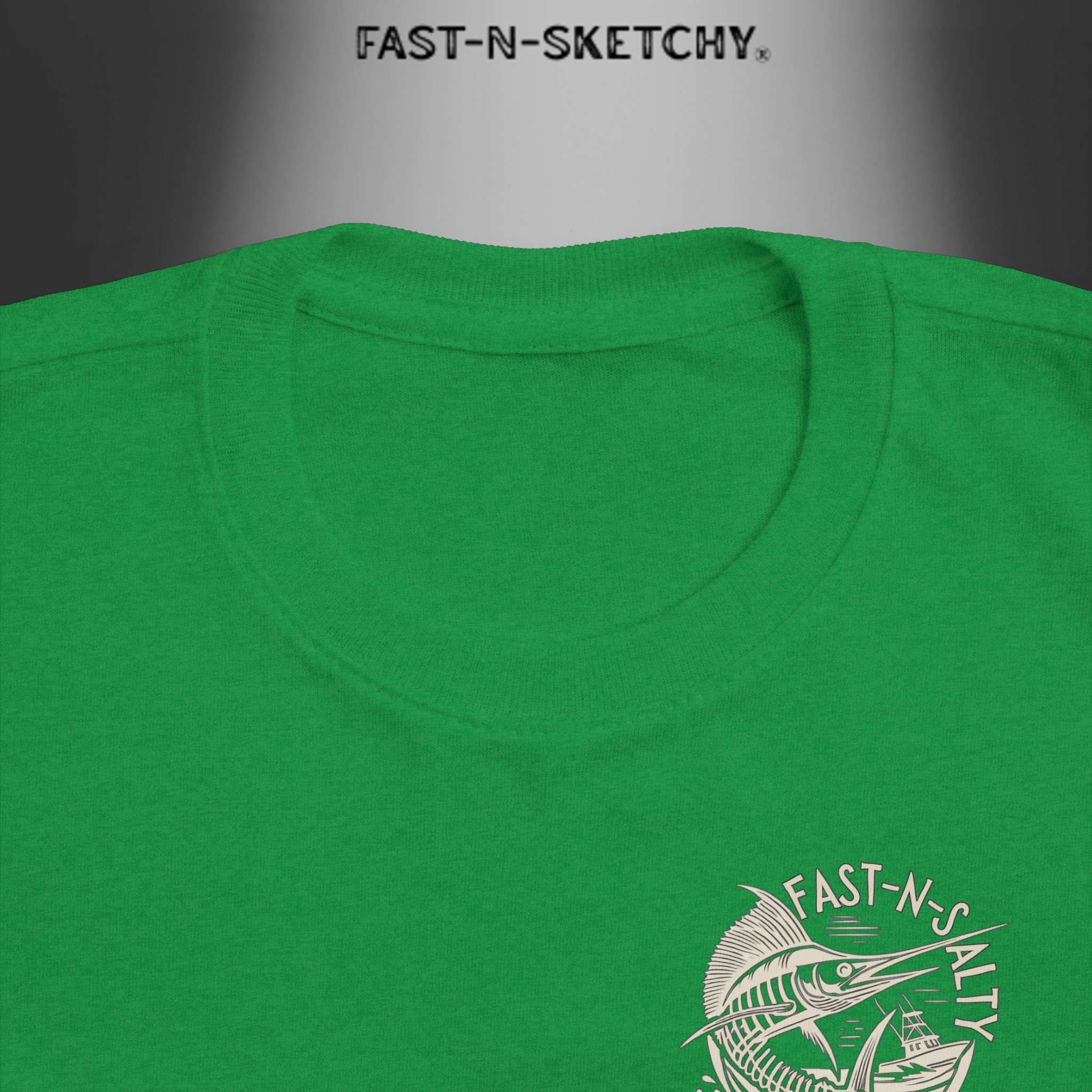 FAST-N-SALTY™ Catch Me If You Can – Marlin Toddler Tee | Fast Fins and Faster Feet.