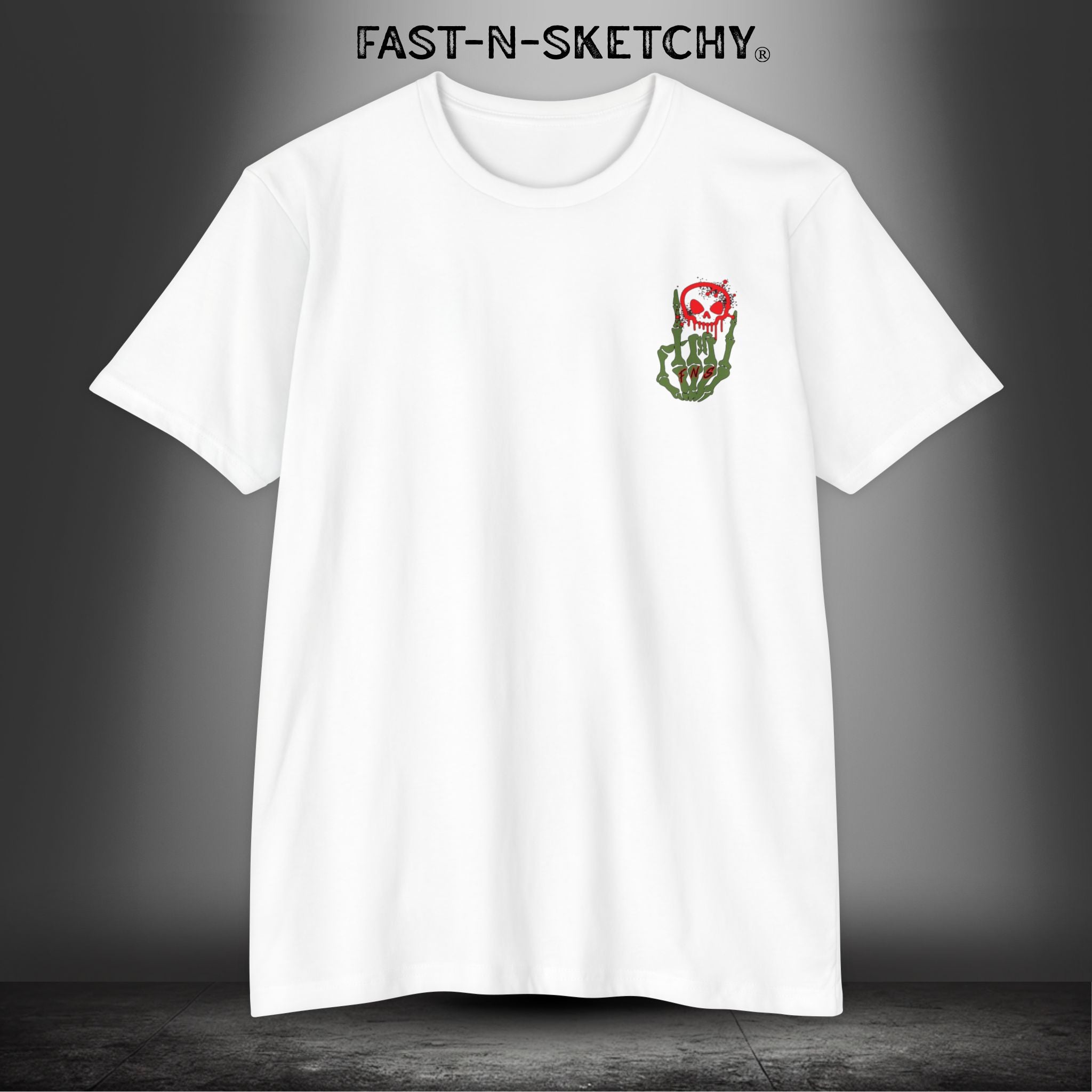 ORIGINAL FNS LOGO (Military Greed/Red): T-shirt Next Level 6210