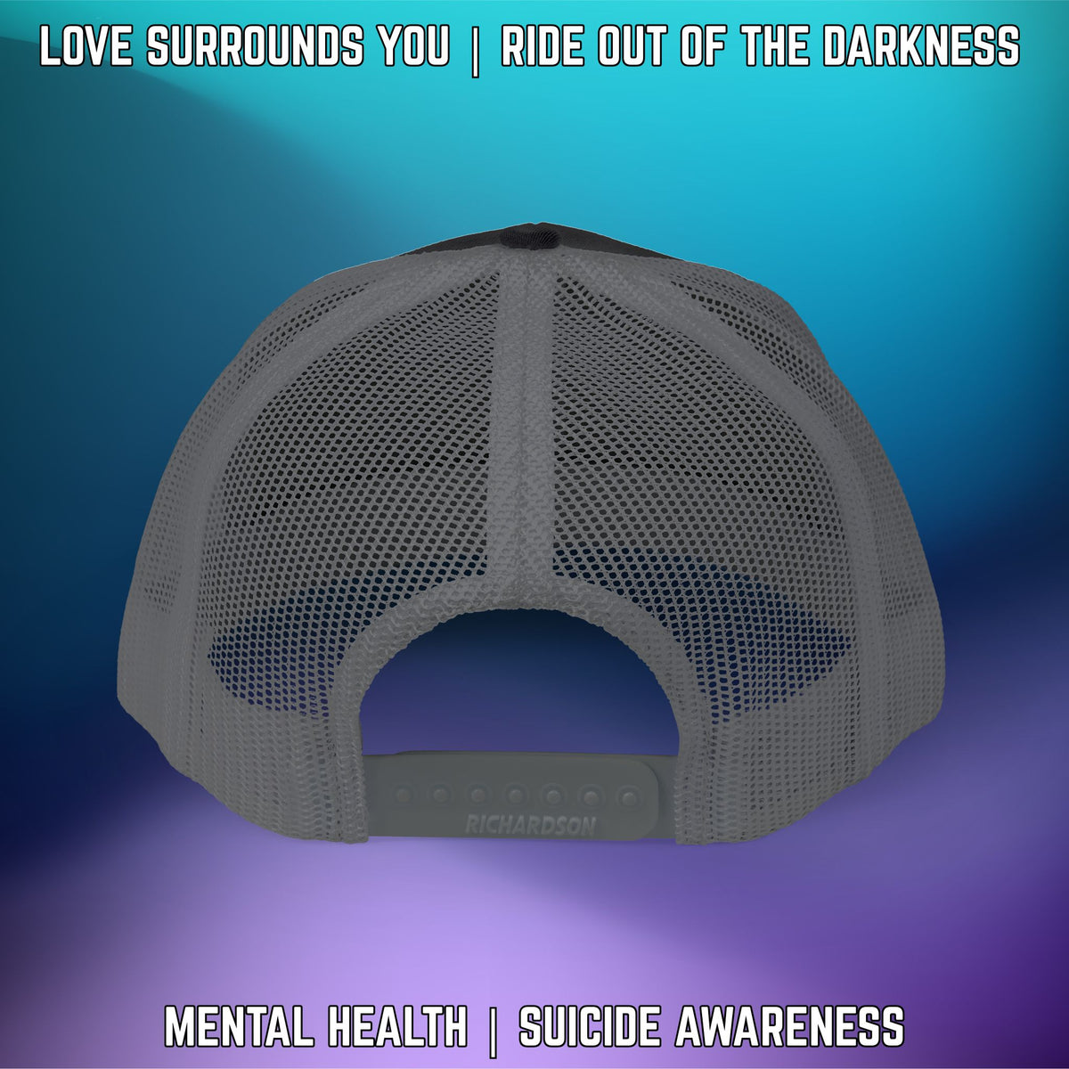 Ride Out of the Darkness 2026 Snapback Richardson 112 Trucker Cap: Suicide Awareness - LSY