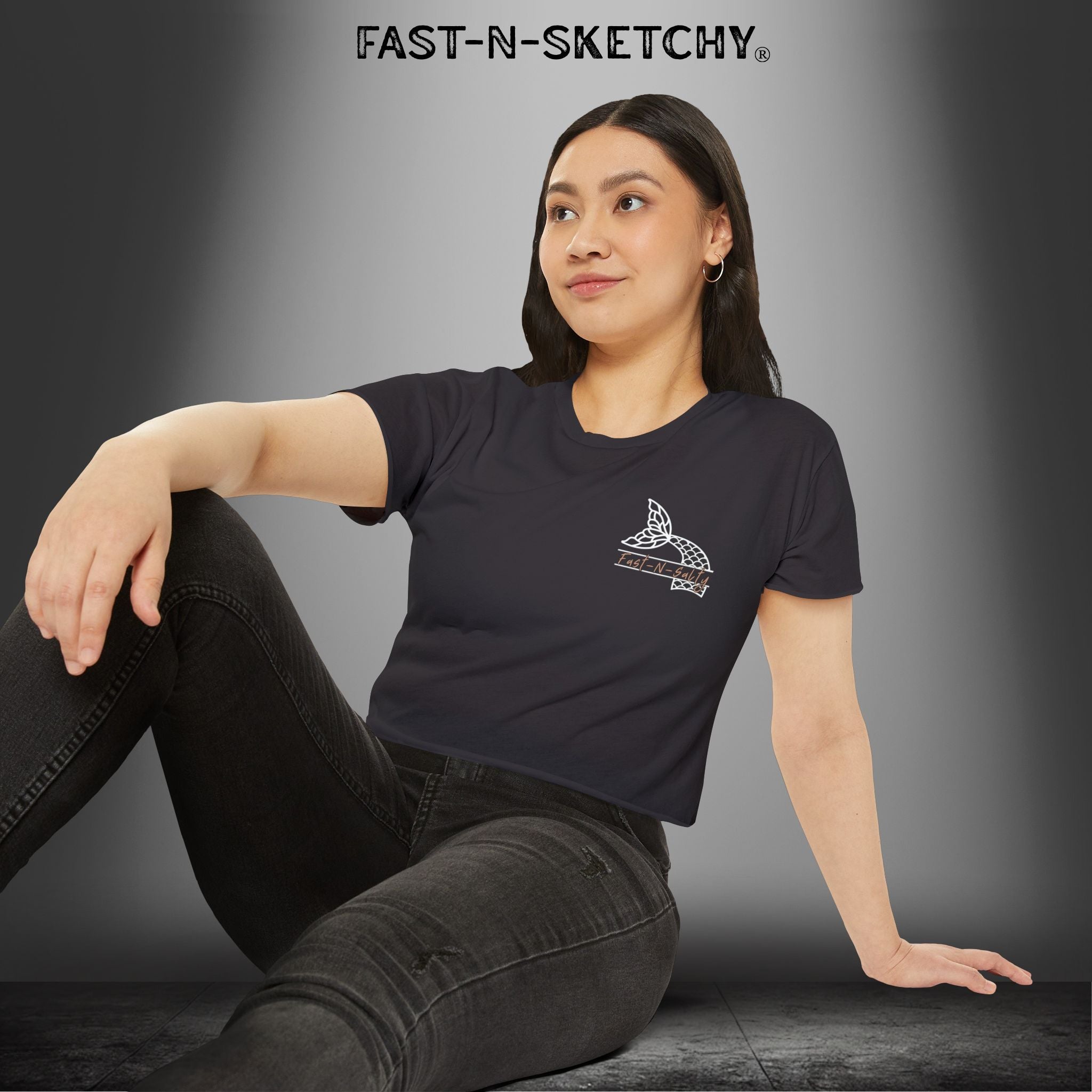 Wicked Wahine - FAST-N-SALTY - Crop Top