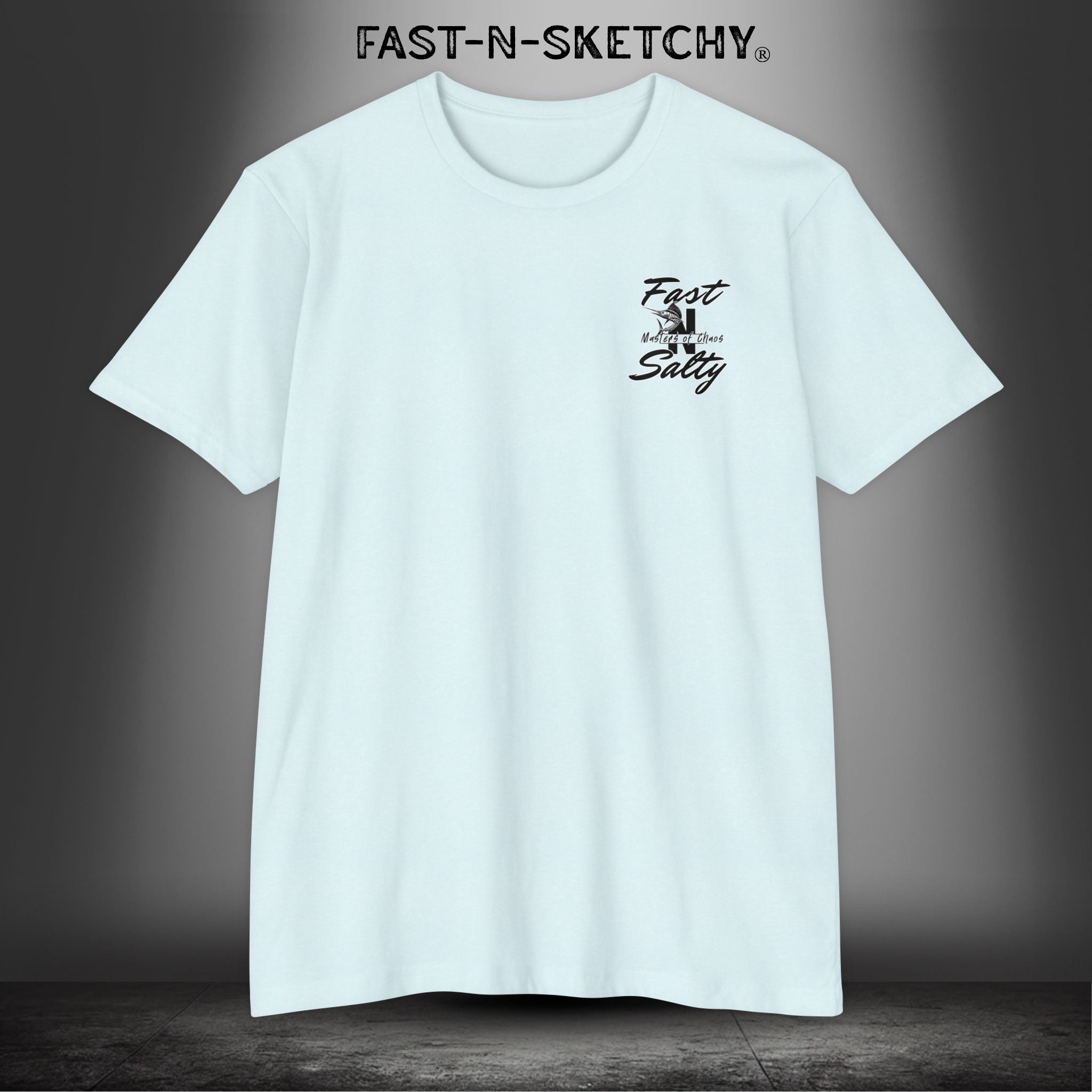 Fast-n-Salty Circle Logo (Black Logo) - T-Shirt Next Level 6210