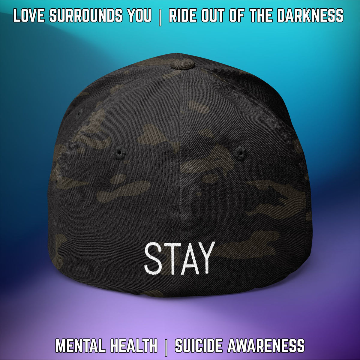 Suicide Awareness Ride Out of the Darkness Flexfit Hat - LSY
