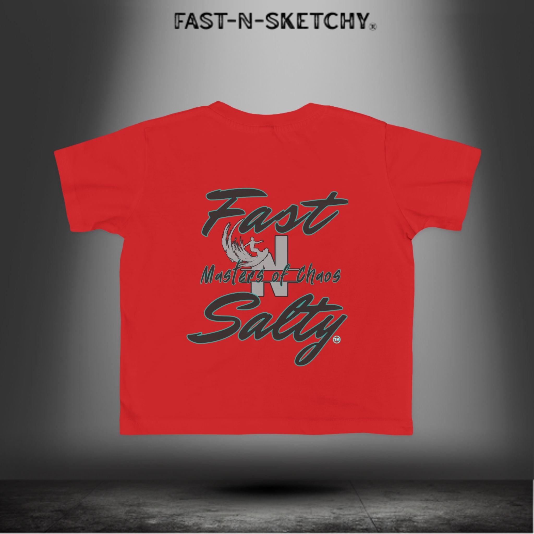 FAST-N-SALTY™ Little Ripper – Surfer Toddler Tee | Wipeouts Welcome. Attitude Required.