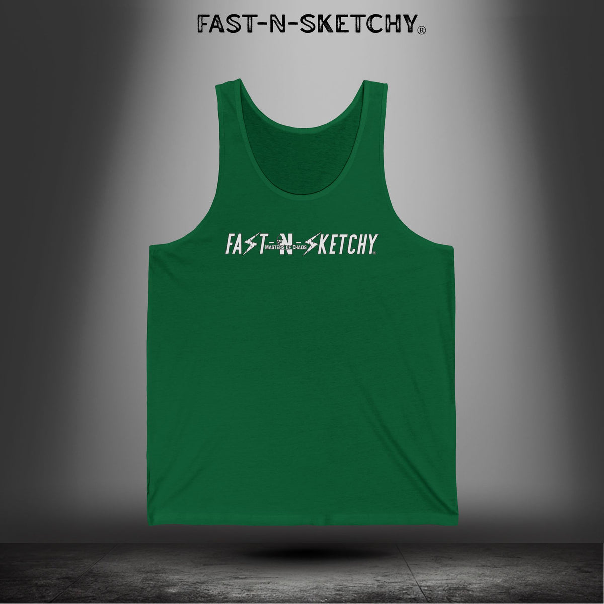 Live Your Life Graphic Tank - Fast-N-Sketchy Skull Tank Top