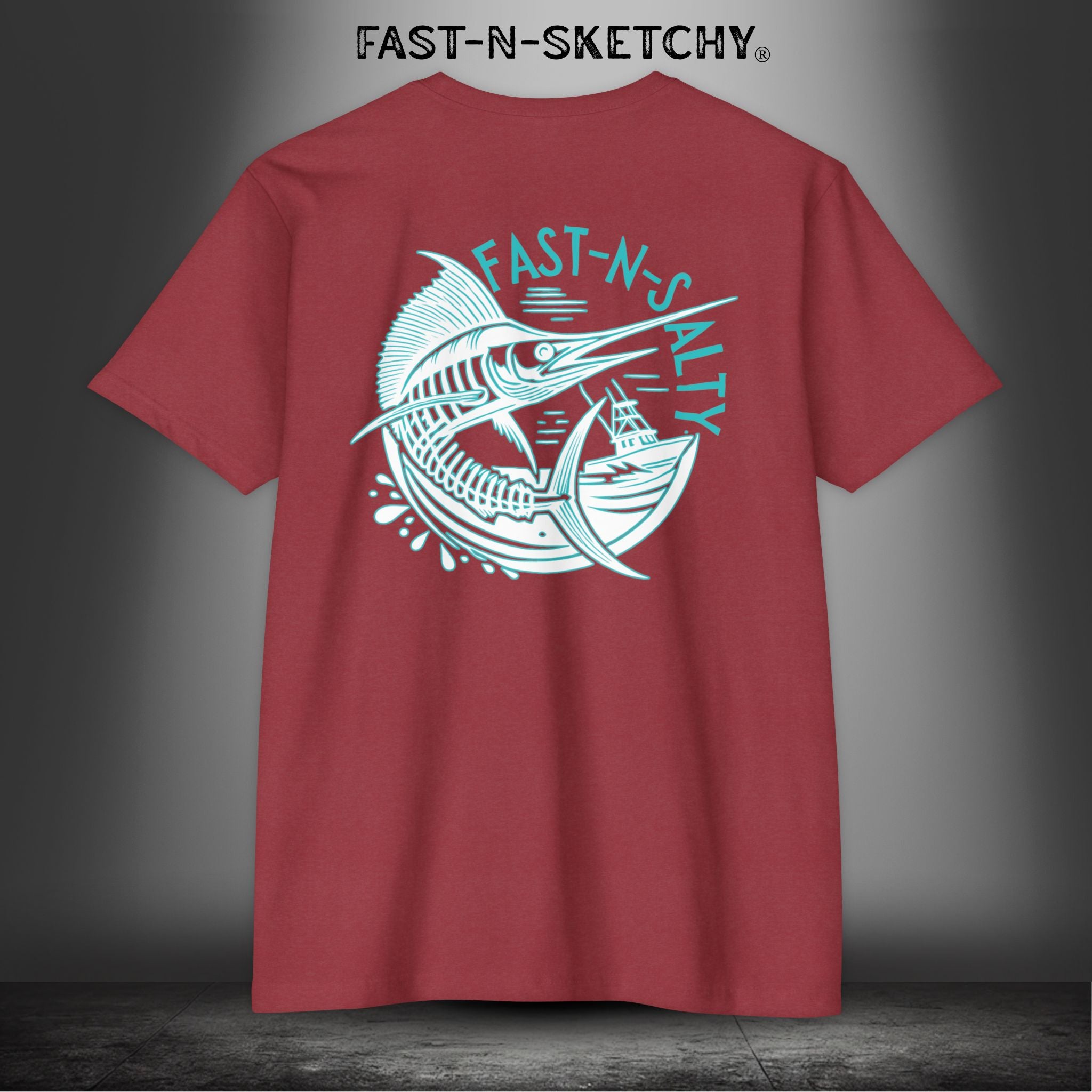 Fast-n-Salty Circle Logo - T-Shirt Next Level 6210