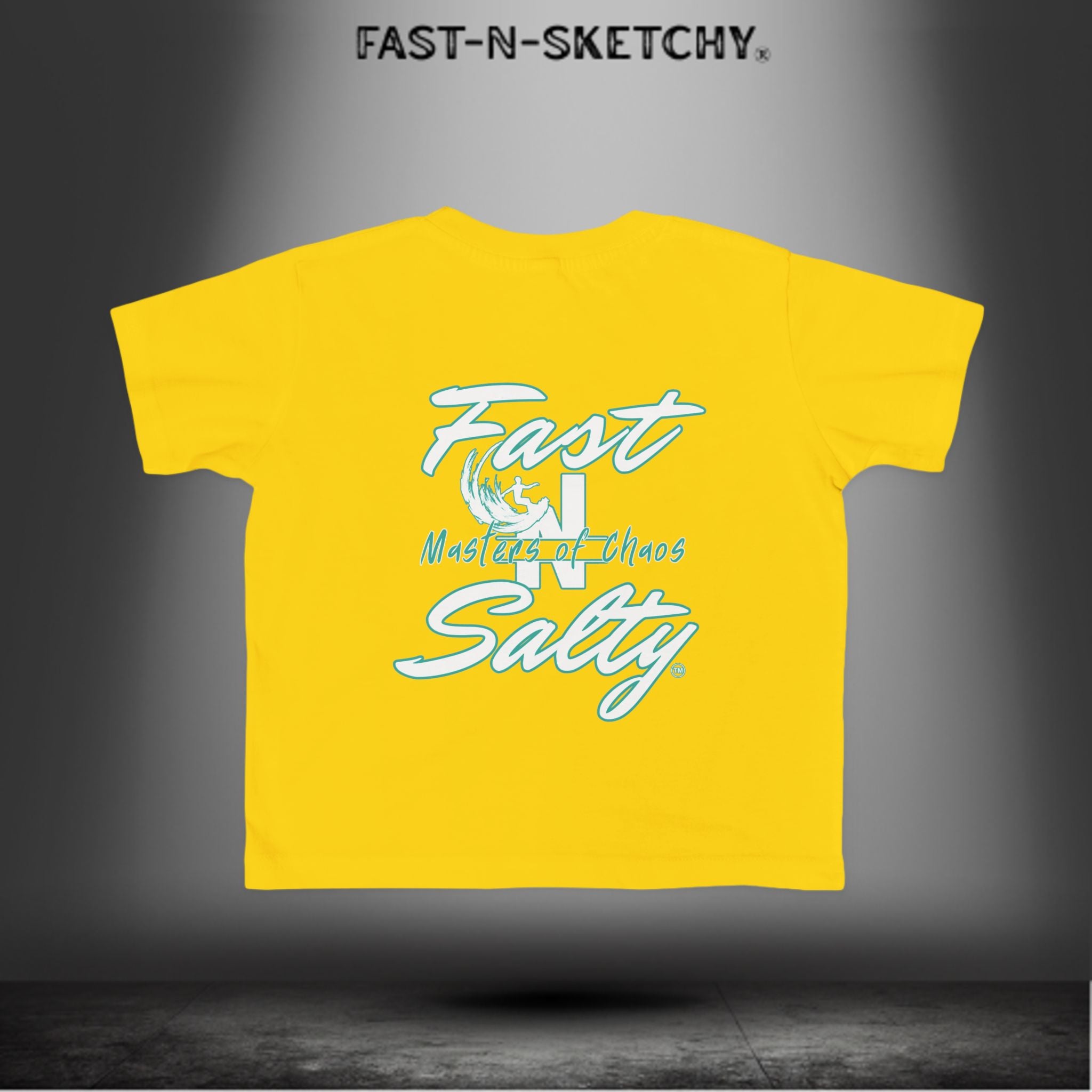 FAST-N-SALTY™ Salty & Sketchy – Toddler Tee | Saltwater in the Veins. Mischief in the Soul.