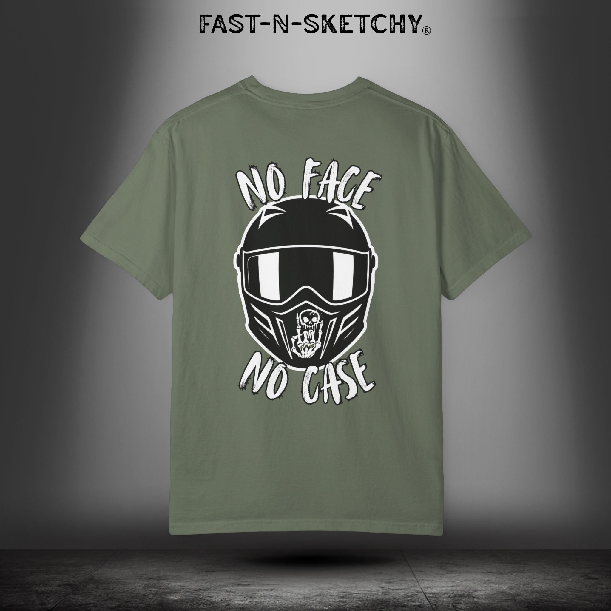 No Face, No Case: FAST-N-SKETCHY - T-Shirt up to 4XL (Multiple Colors)
