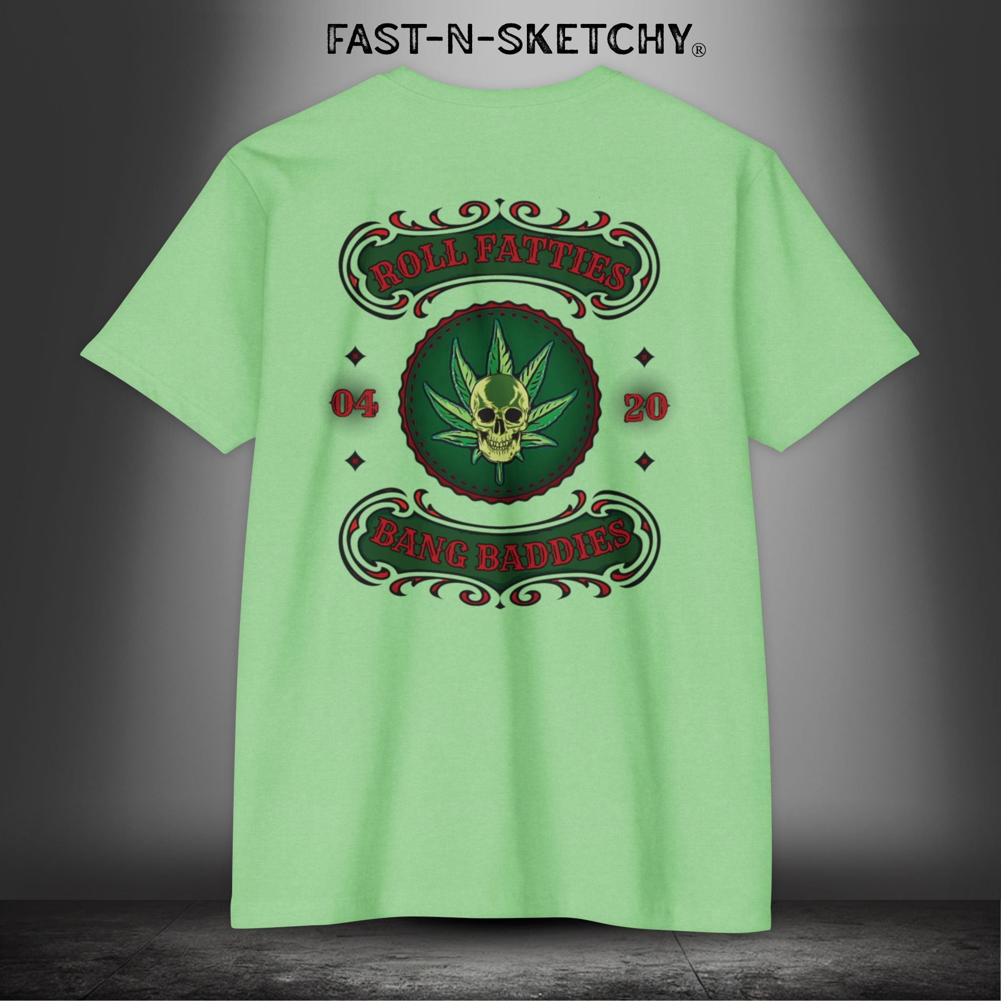 The Highlife: Roll Fatties & Bang Baddies: Biker Edition Premium Fitted Tee