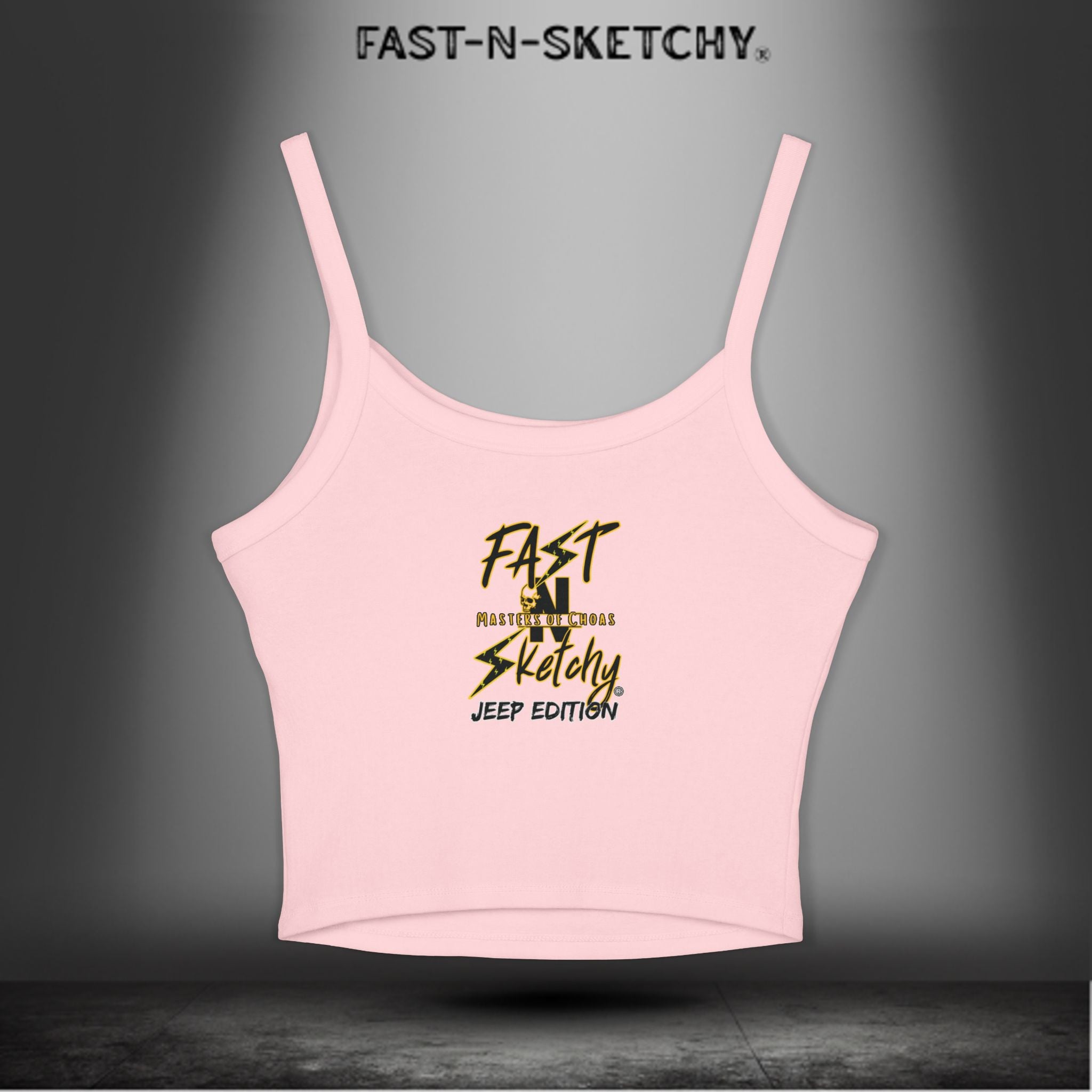 Jeep Edition: Wave Damnit created by Holly - Women's Spaghetti Strap Tank Top