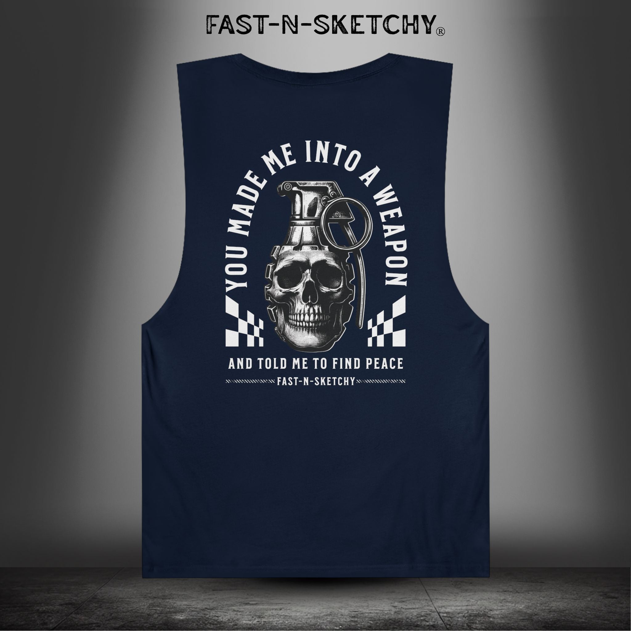 YOU MADE ME INTO A WEAPON & TOLD ME TO FIND PEACE - Muscle Tank Top