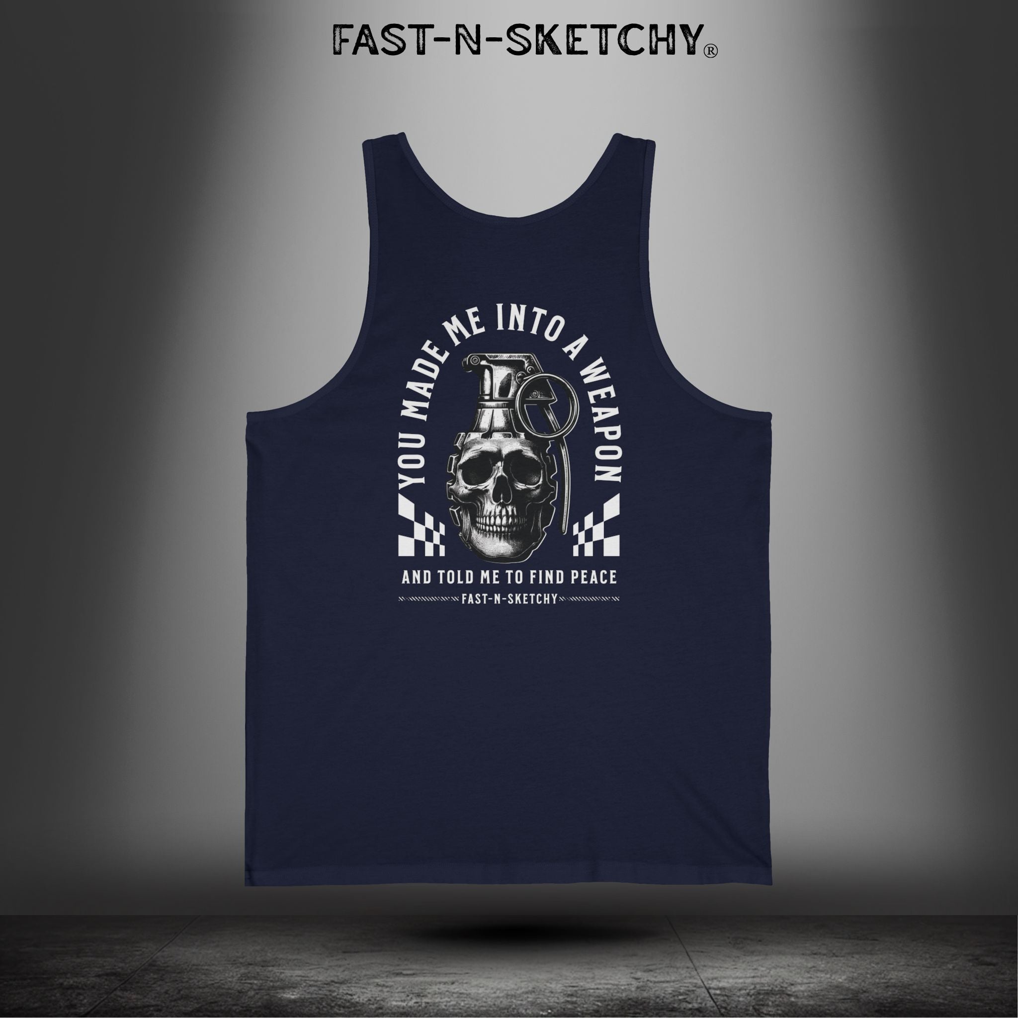 YOU MADE ME INTO A WEAPON & TOLD ME TO FIND PEACE: Tank Top