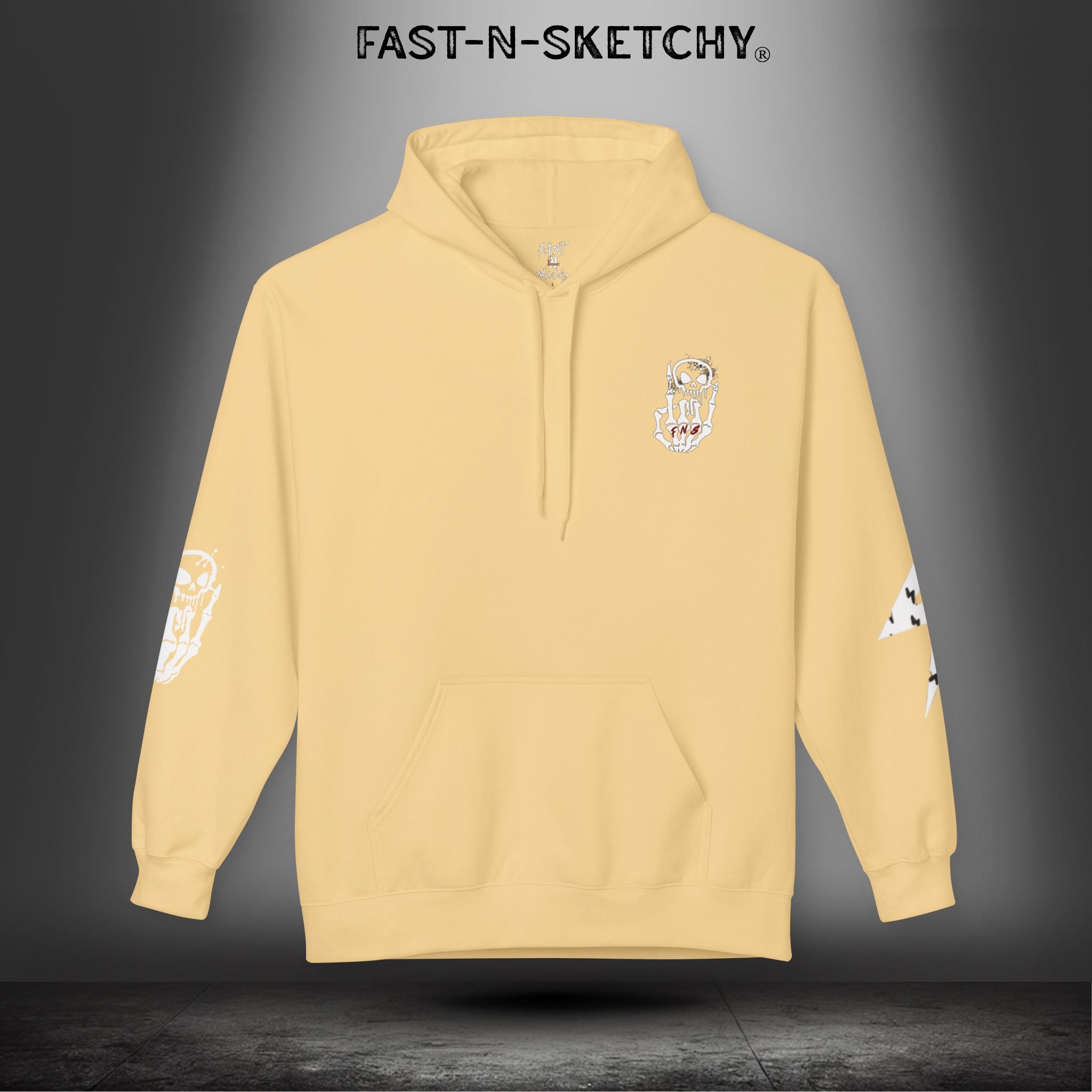 FAST-N-SKETCHY®: Fleece Hoodie 80/20 Blend (Dark Colors)