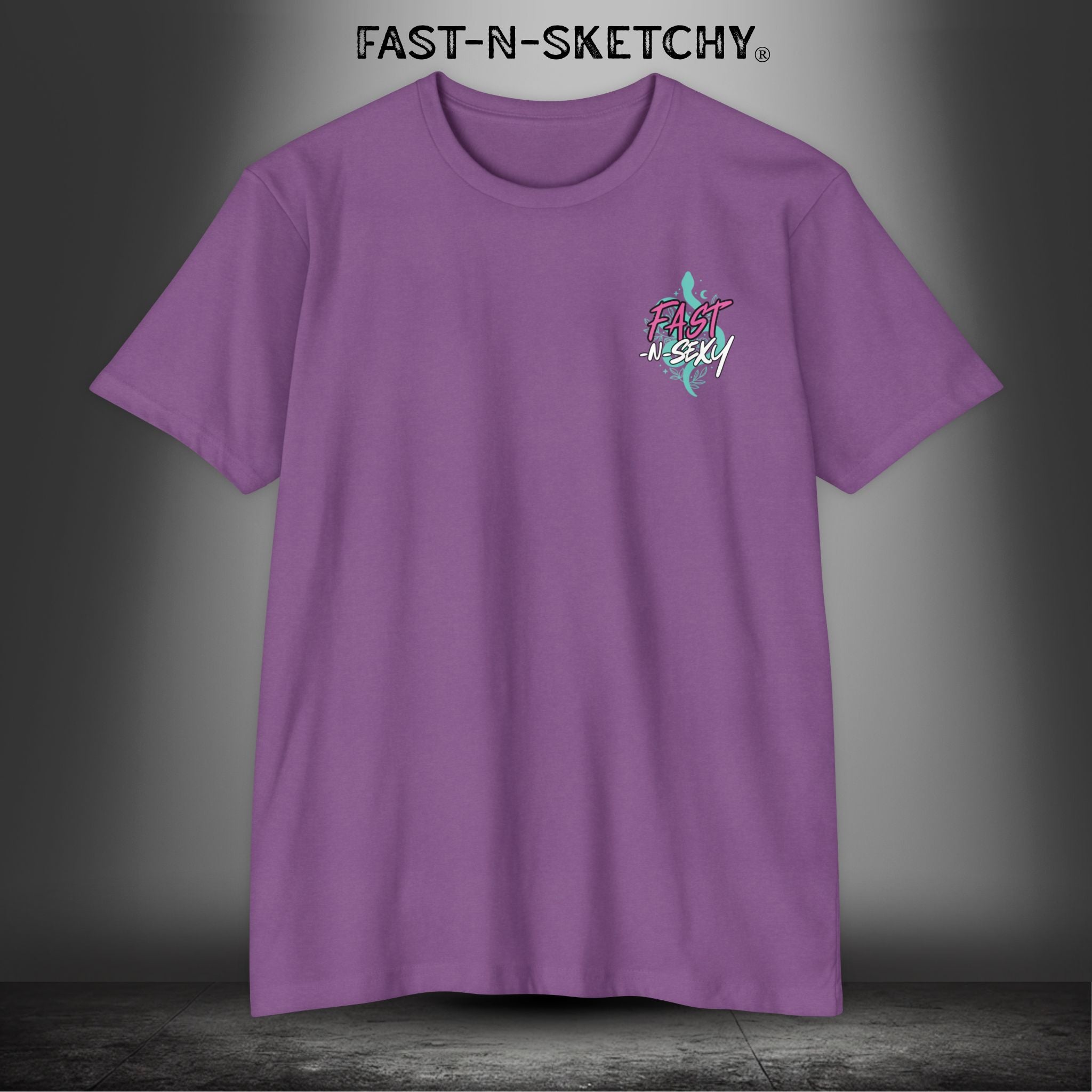 FAST-N-SEXY™ WITH HALF SKULL - T-shirt Classic Fit Crewneck - Next Level 6210