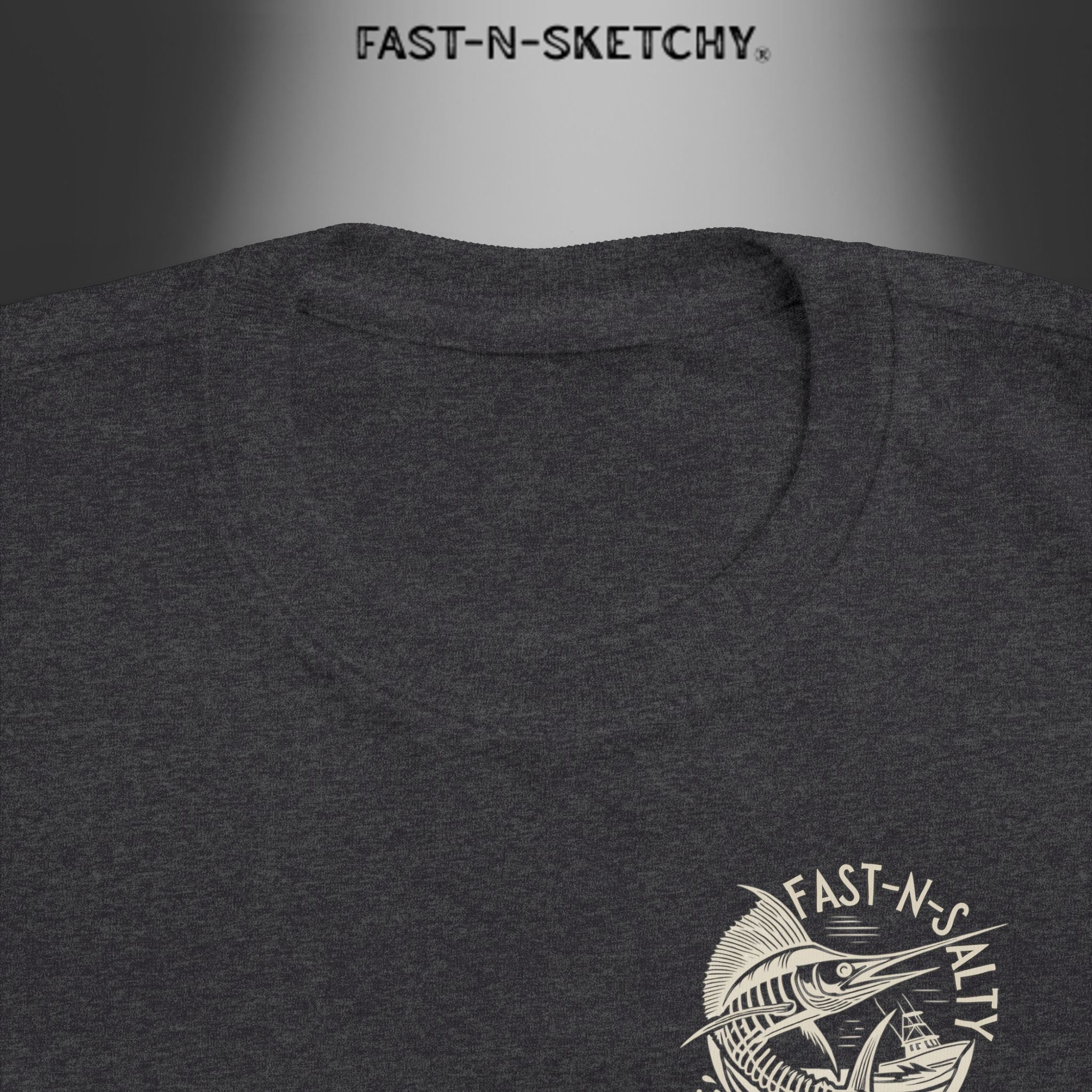 FAST-N-SALTY™ Catch Me If You Can – Marlin Toddler Tee | Fast Fins and Faster Feet.