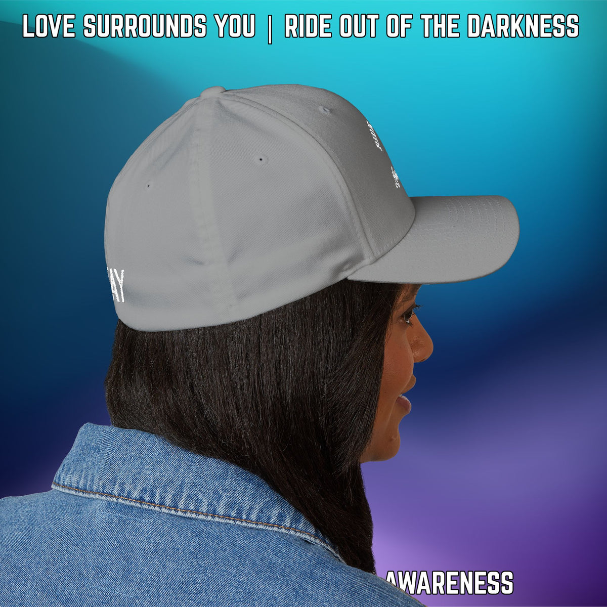Suicide Awareness Ride Out of the Darkness Flexfit Hat - LSY