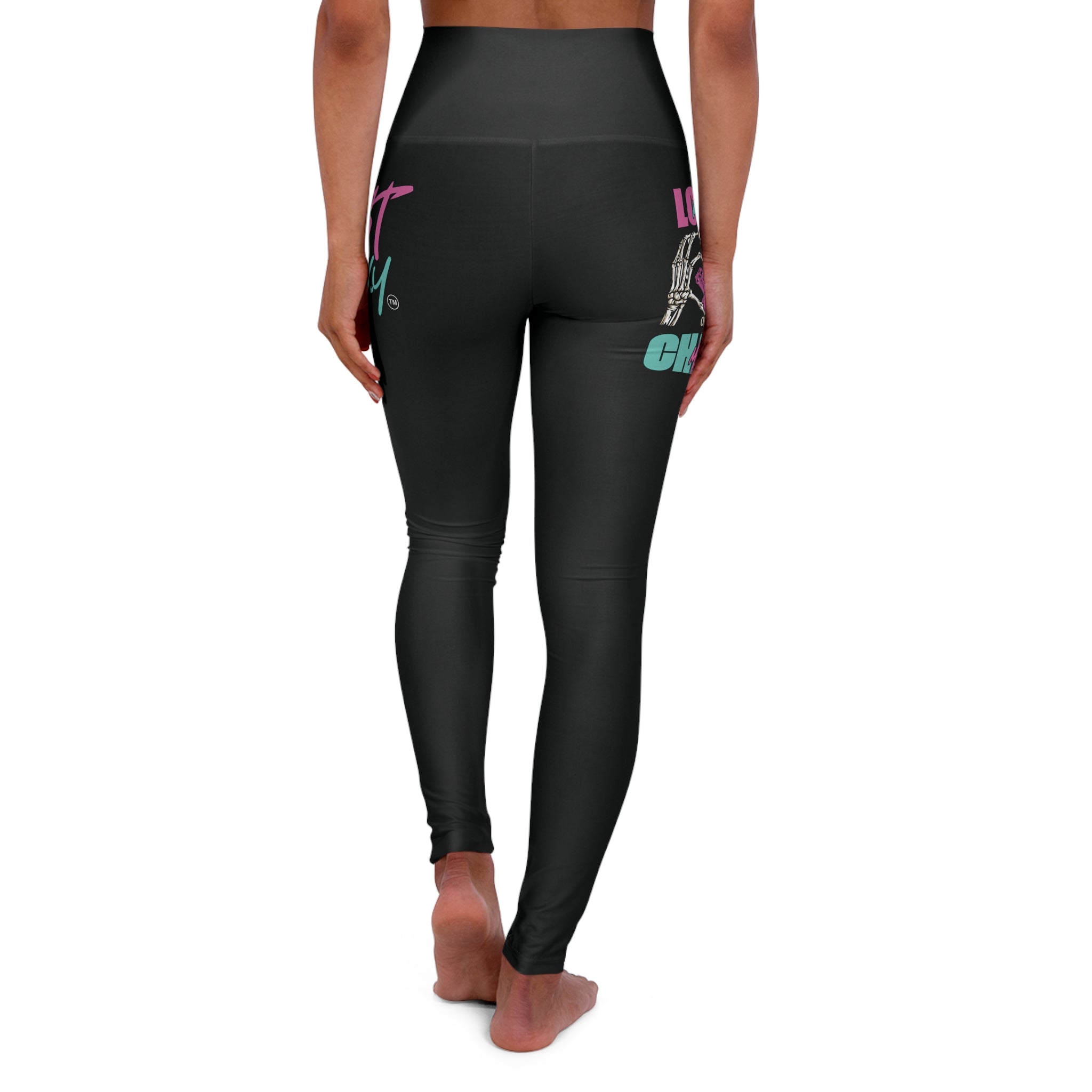 LOVE ME OR CHASE ME - FAST-N-SEXYâ„¢: Bold Graphic High Waisted Yoga Leggings - Push Your Limits