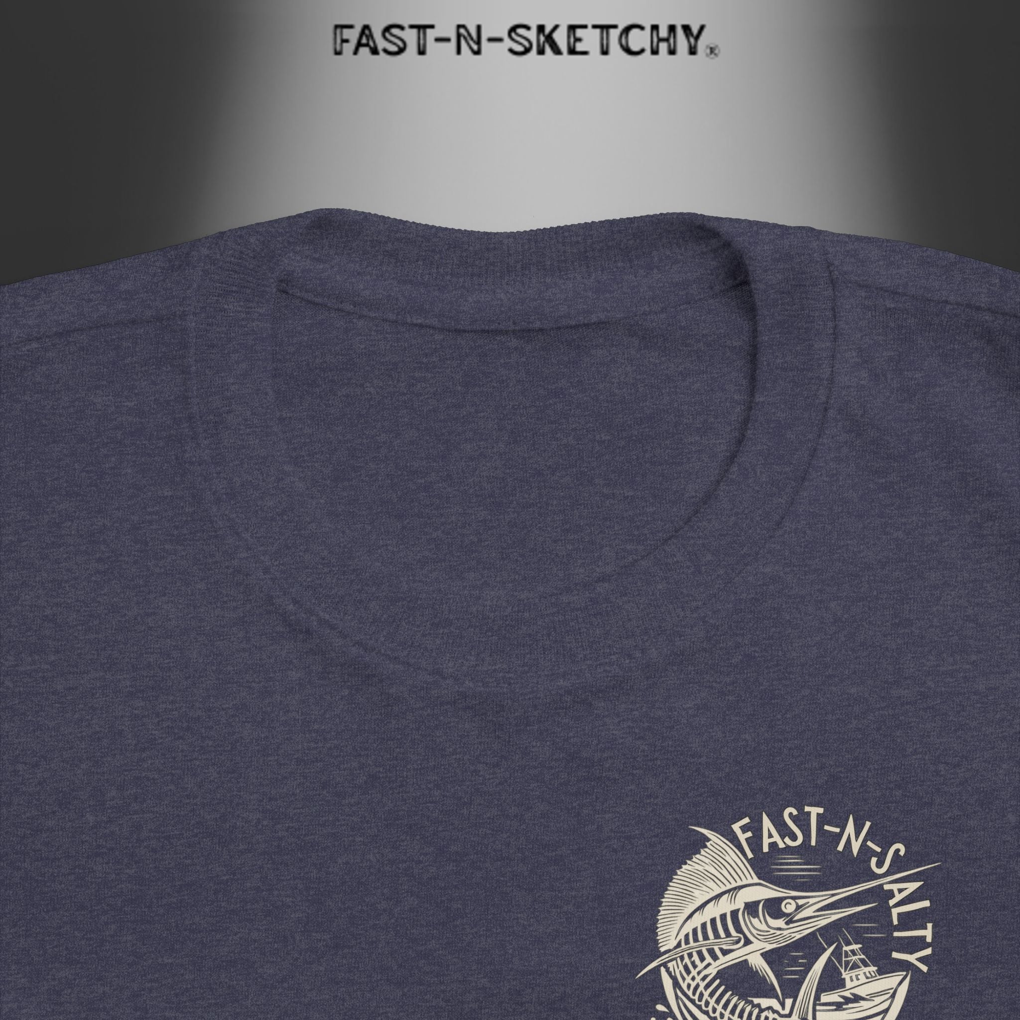 FAST-N-SALTY™ Catch Me If You Can – Marlin Toddler Tee | Fast Fins and Faster Feet.