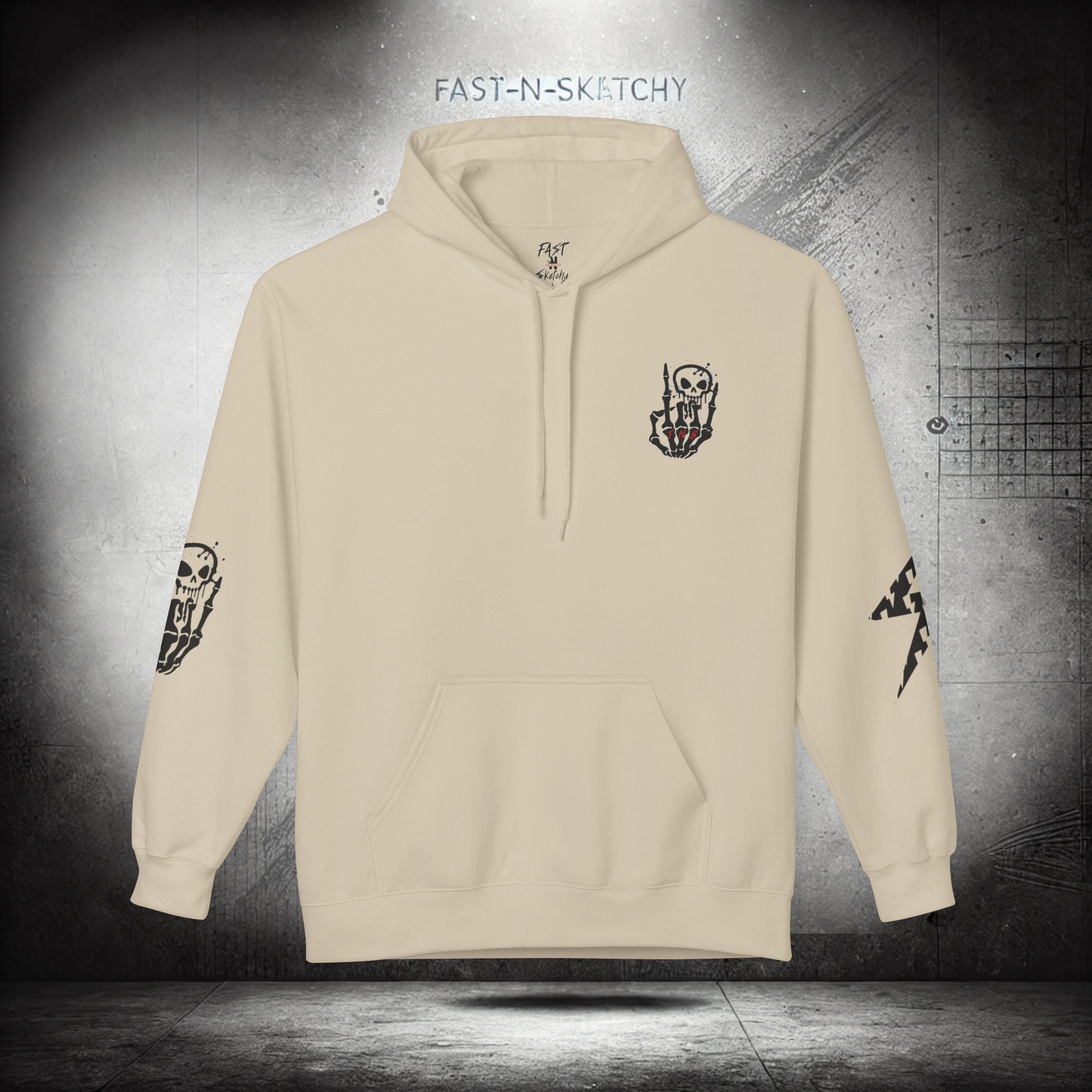 FAST-N-SKETCHY®: Fleece Hoodie 80/20 Blend (Light Colors)