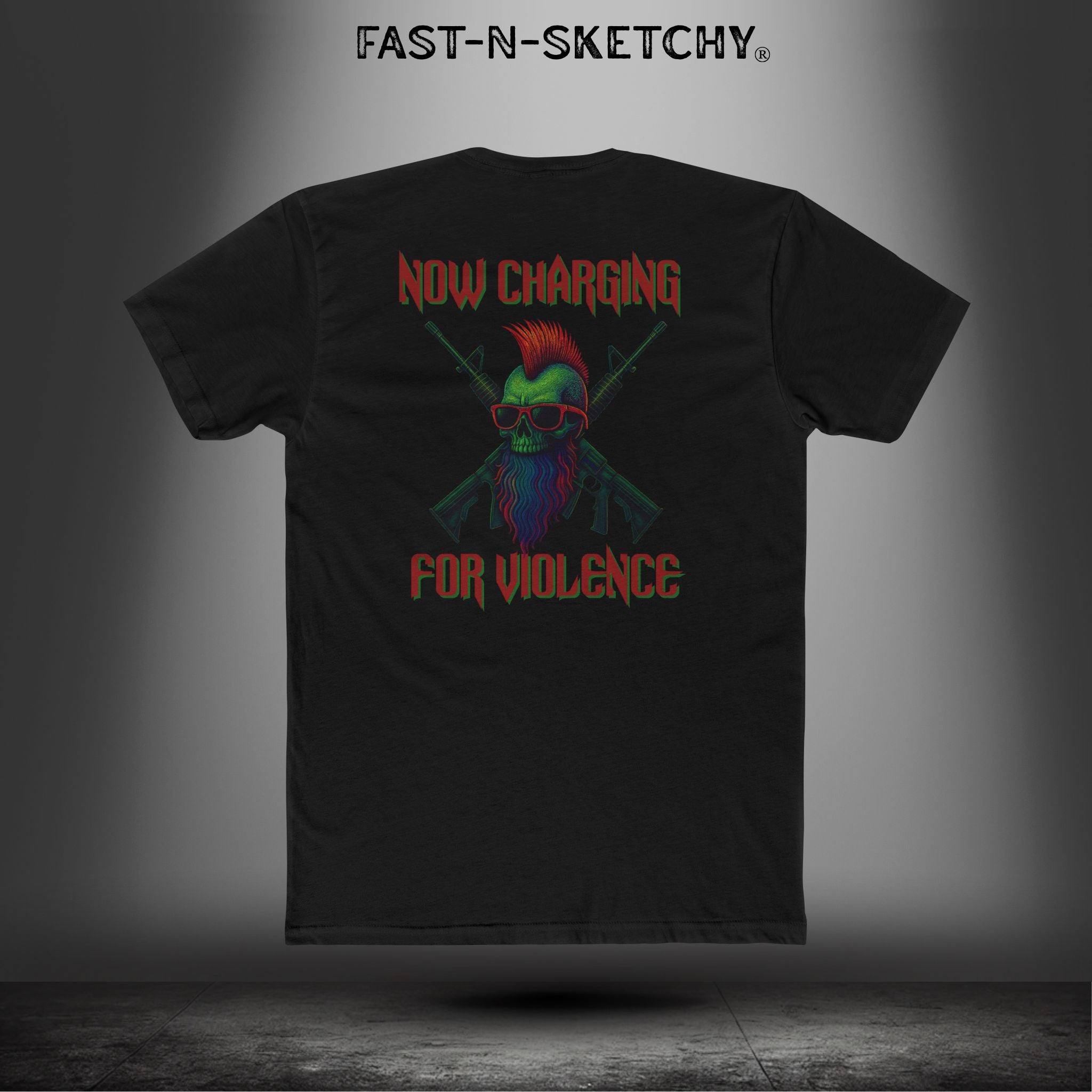 Now Charging for Violence: Military Edition Relaxed Classic Tee