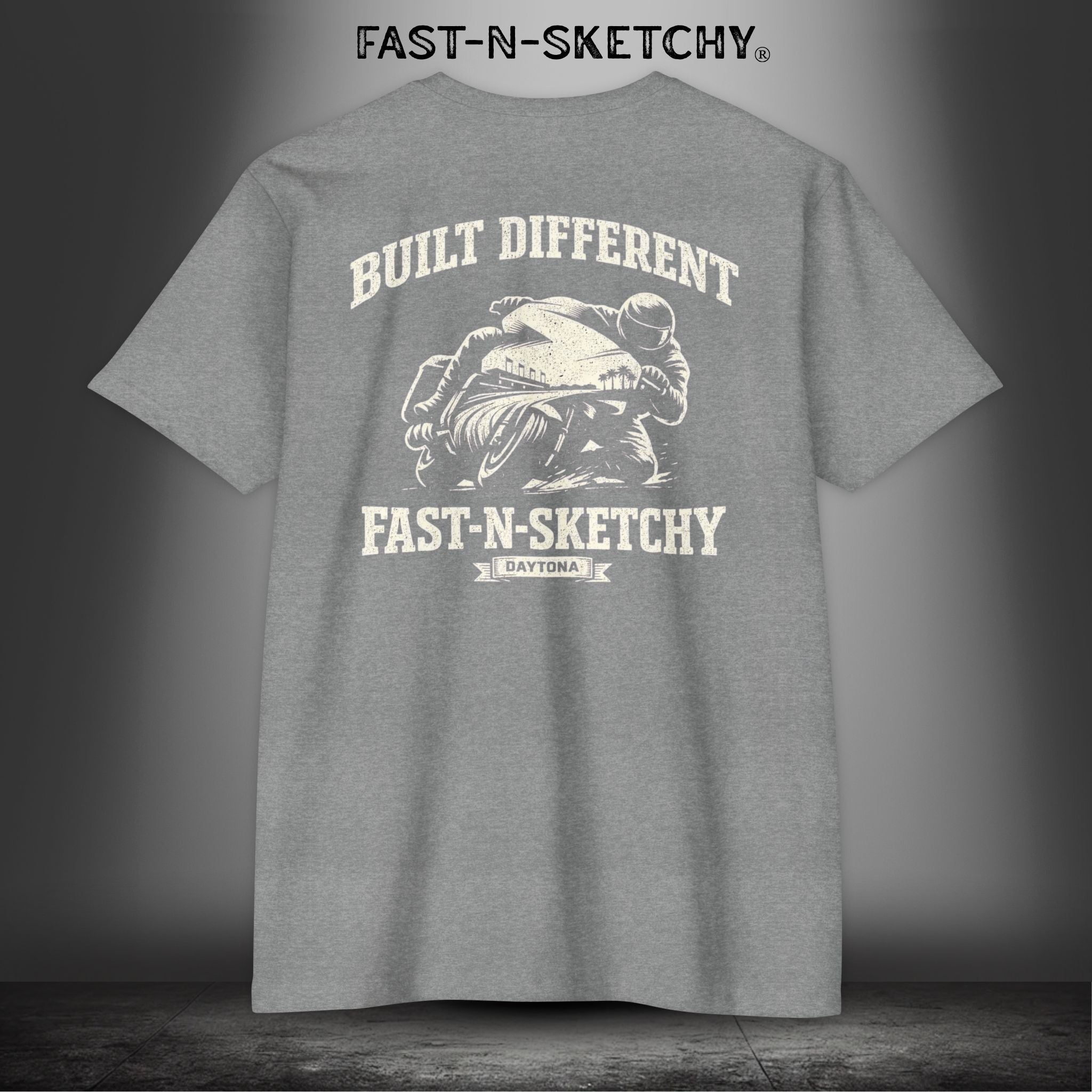 Built Different: Daytona Bike Week Bagger Racing Biker Edition Premium Tee