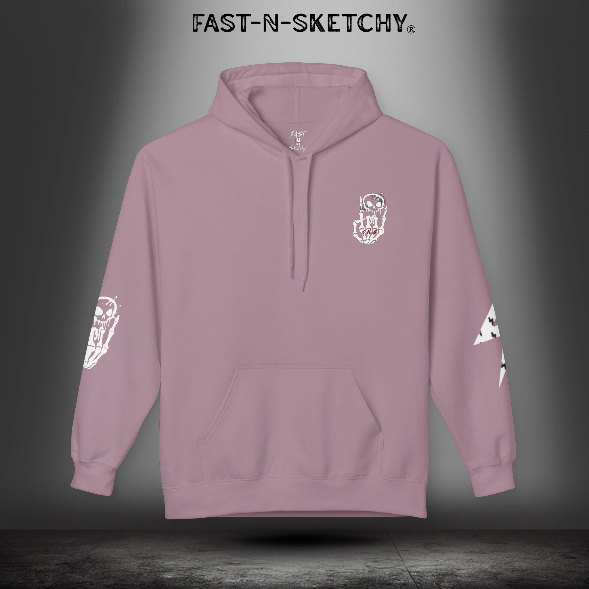 FAST-N-SKETCHY®: Fleece Hoodie 80/20 Blend (Dark Colors)