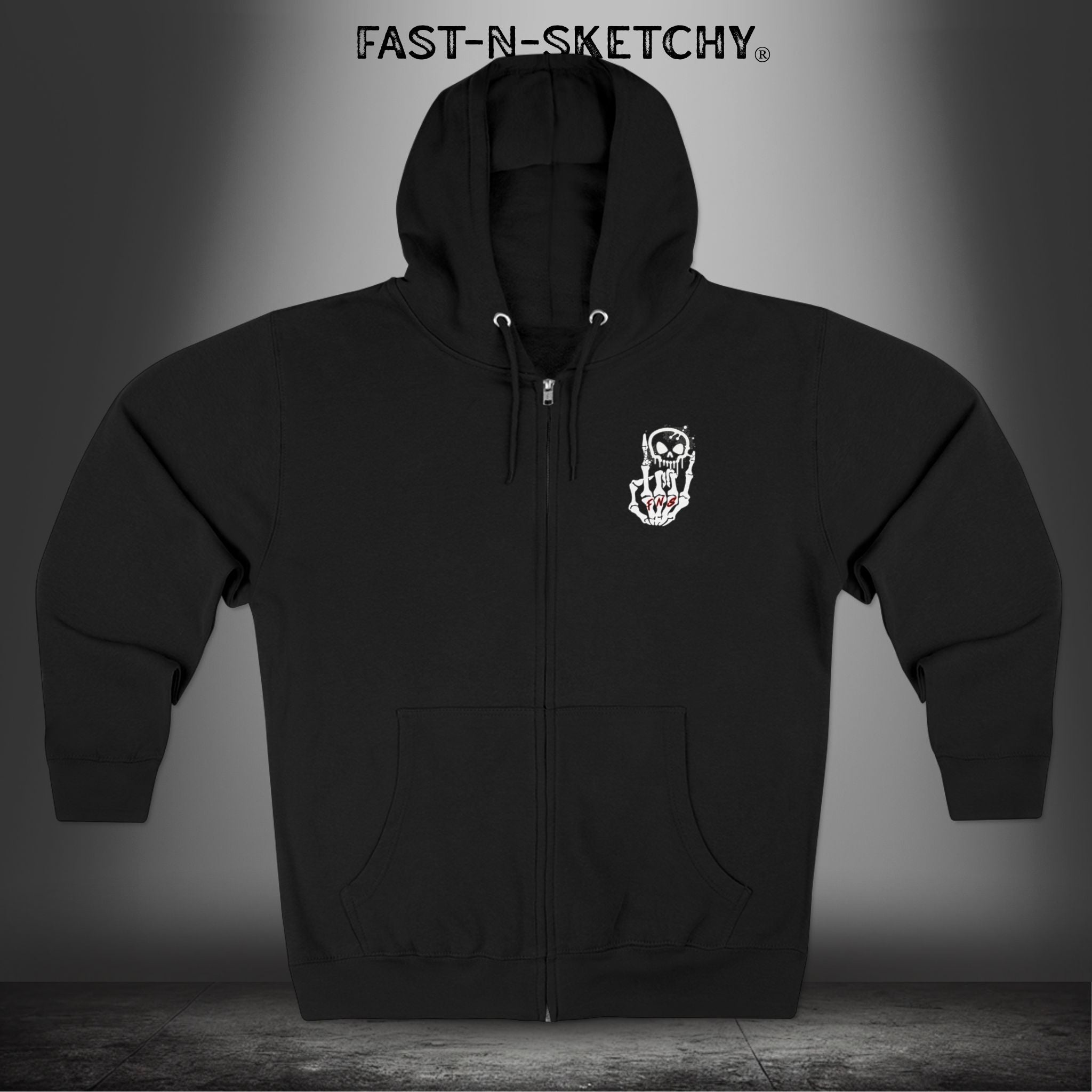 ORIGINAL FNS LOGO: Full Zip Hoodie