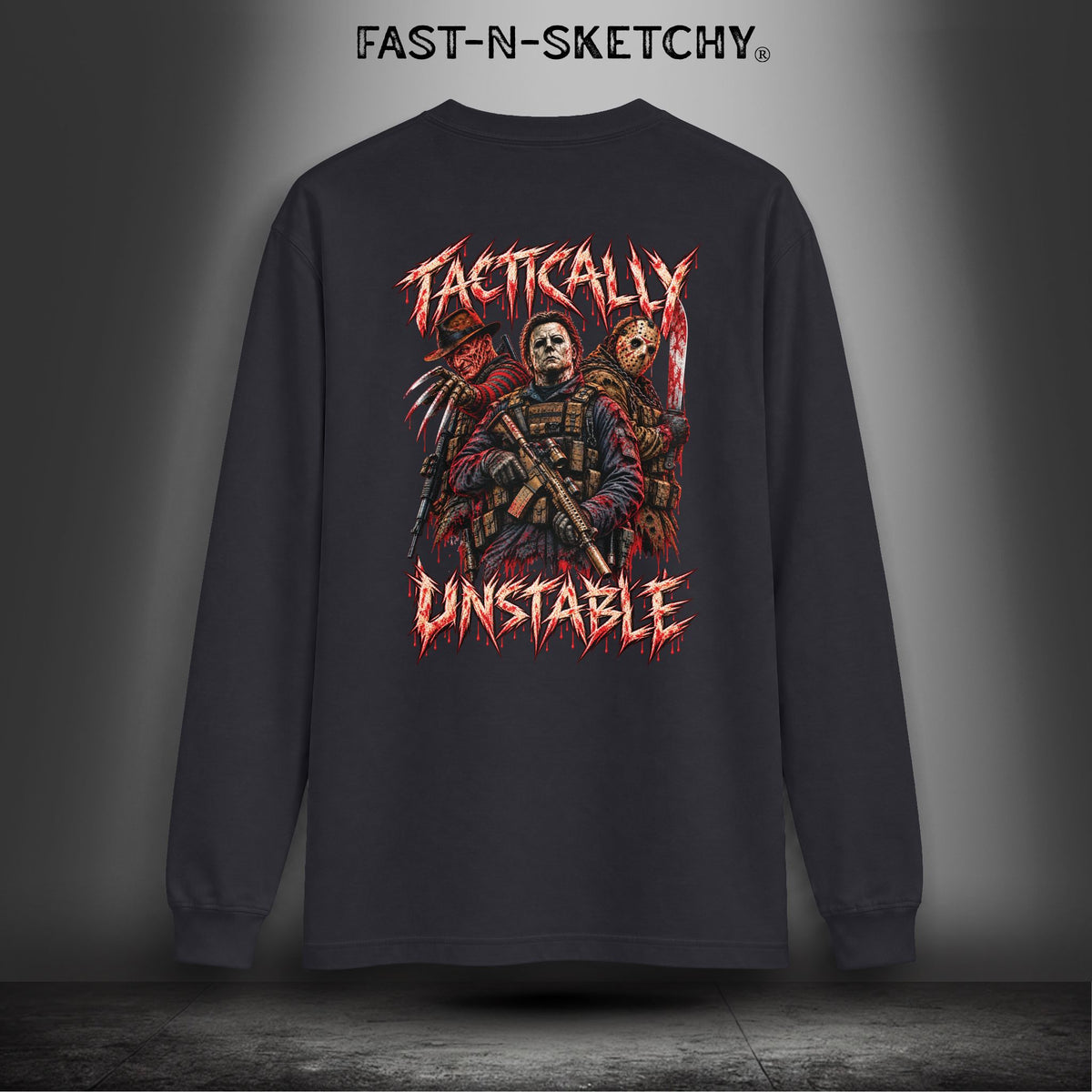 Tactically Unstable Horror Military Edition Long-sleeve Tee