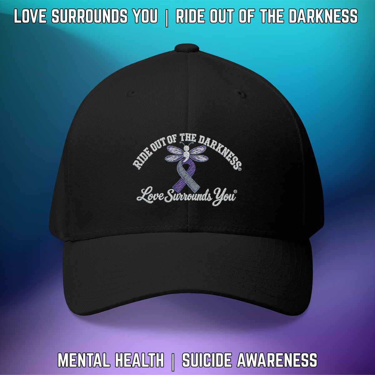Suicide Awareness Ride Out of the Darkness Flexfit Hat - LSY