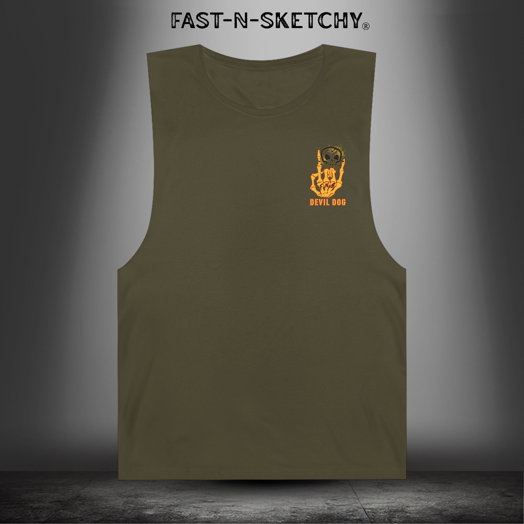 Devil Dog: Not as Lean, Still as Mean, Always a Marine - Muscle Tank Top