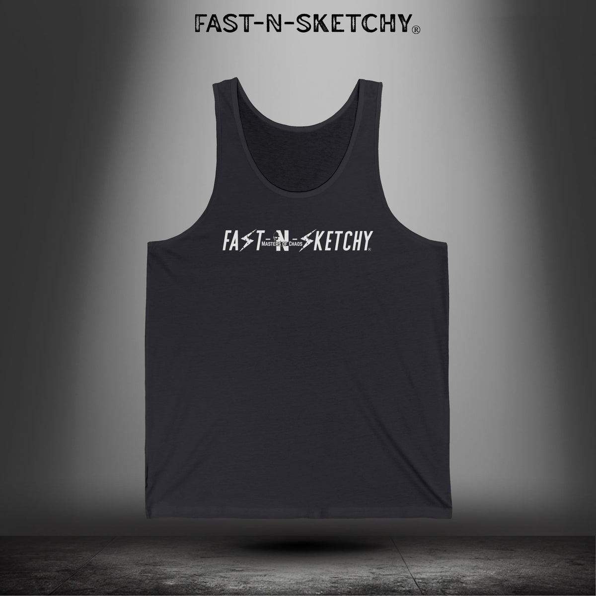 Live Your Life Graphic Tank - Fast-N-Sketchy Skull Tank Top